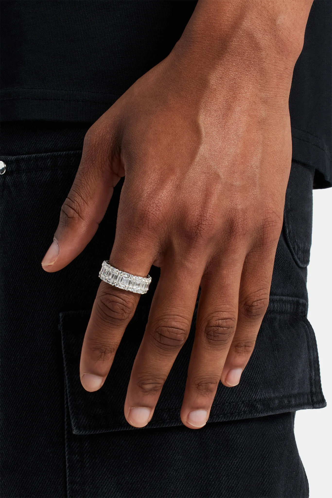 Iced Baguette Tennis Ring - Image 2