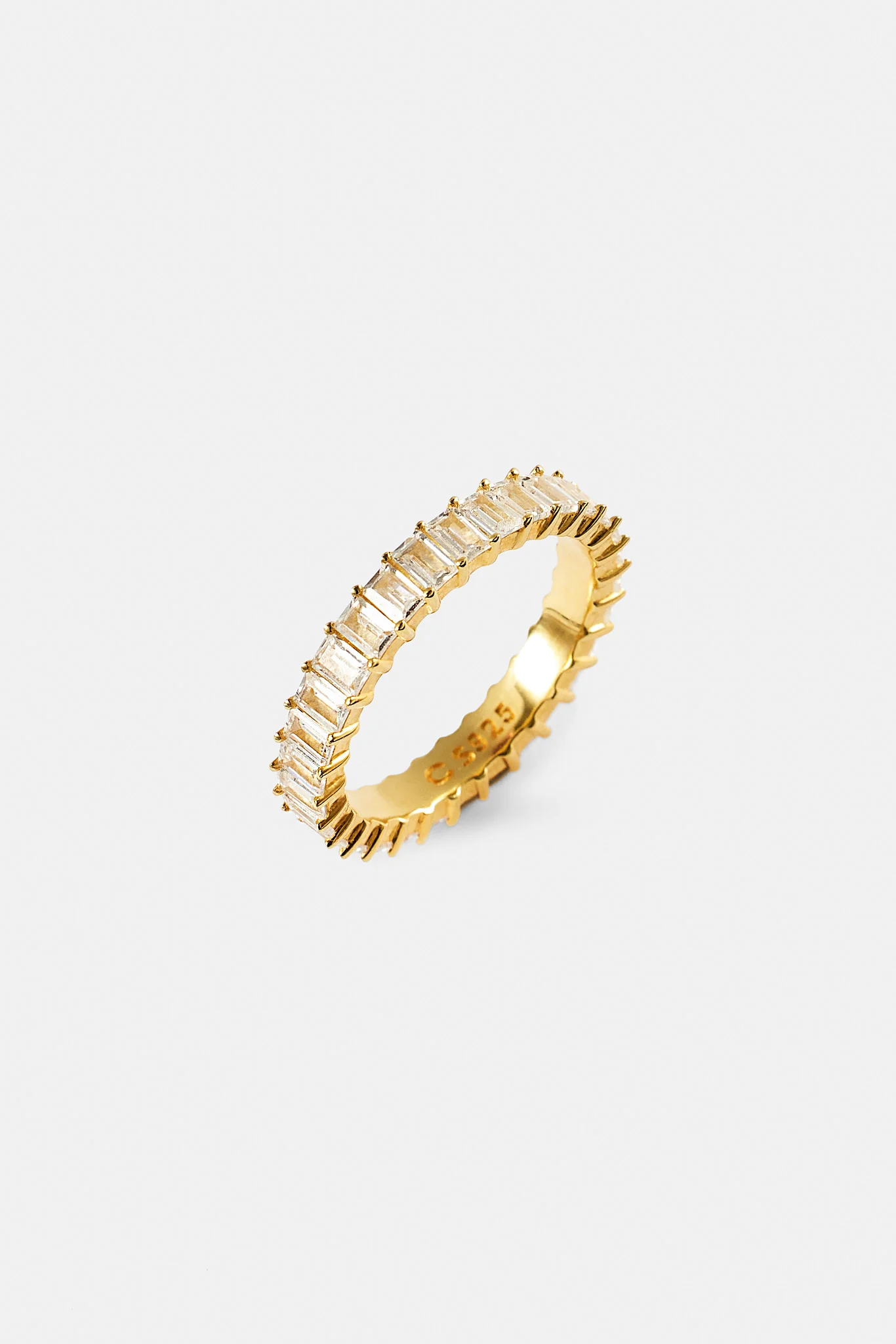 Iced Baguette Tennis Ring - 4mm - Image 2