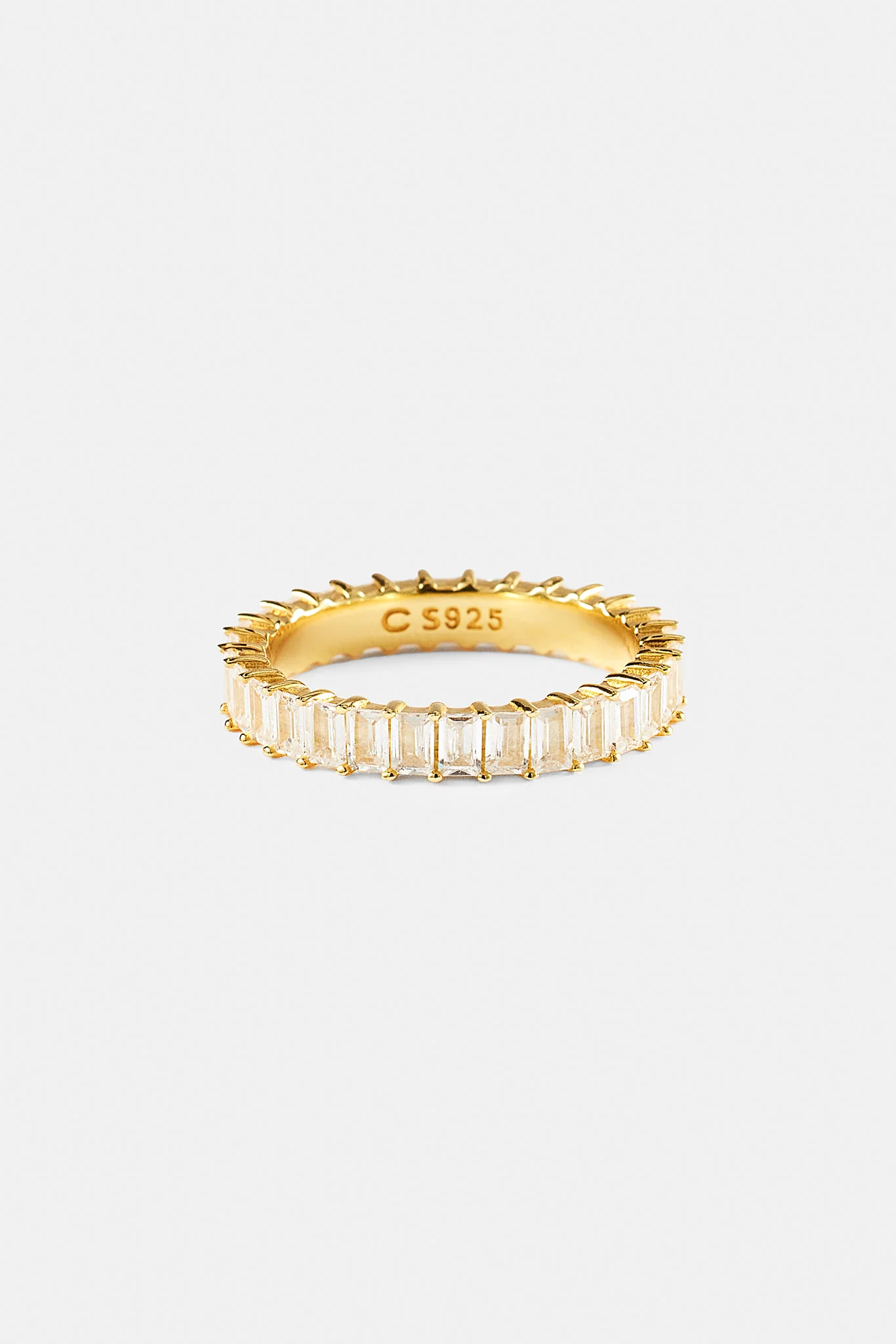 Iced Baguette Tennis Ring - 4mm - Image 3