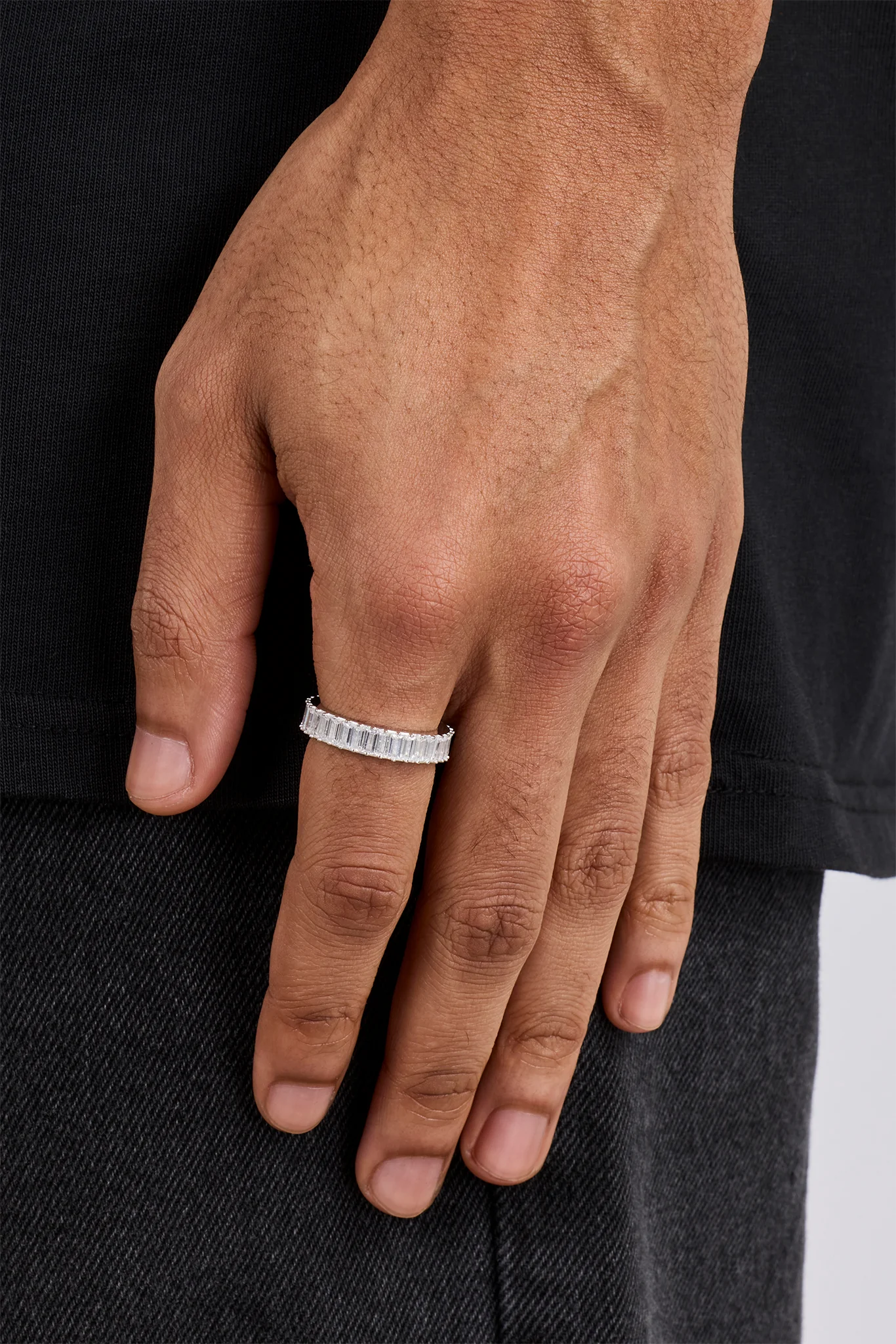Iced Baguette Tennis Ring - 5mm