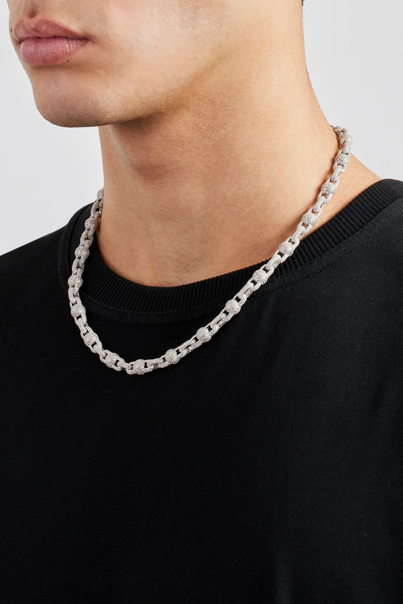 Iced Ball Link Chain - 8mm - Image 3