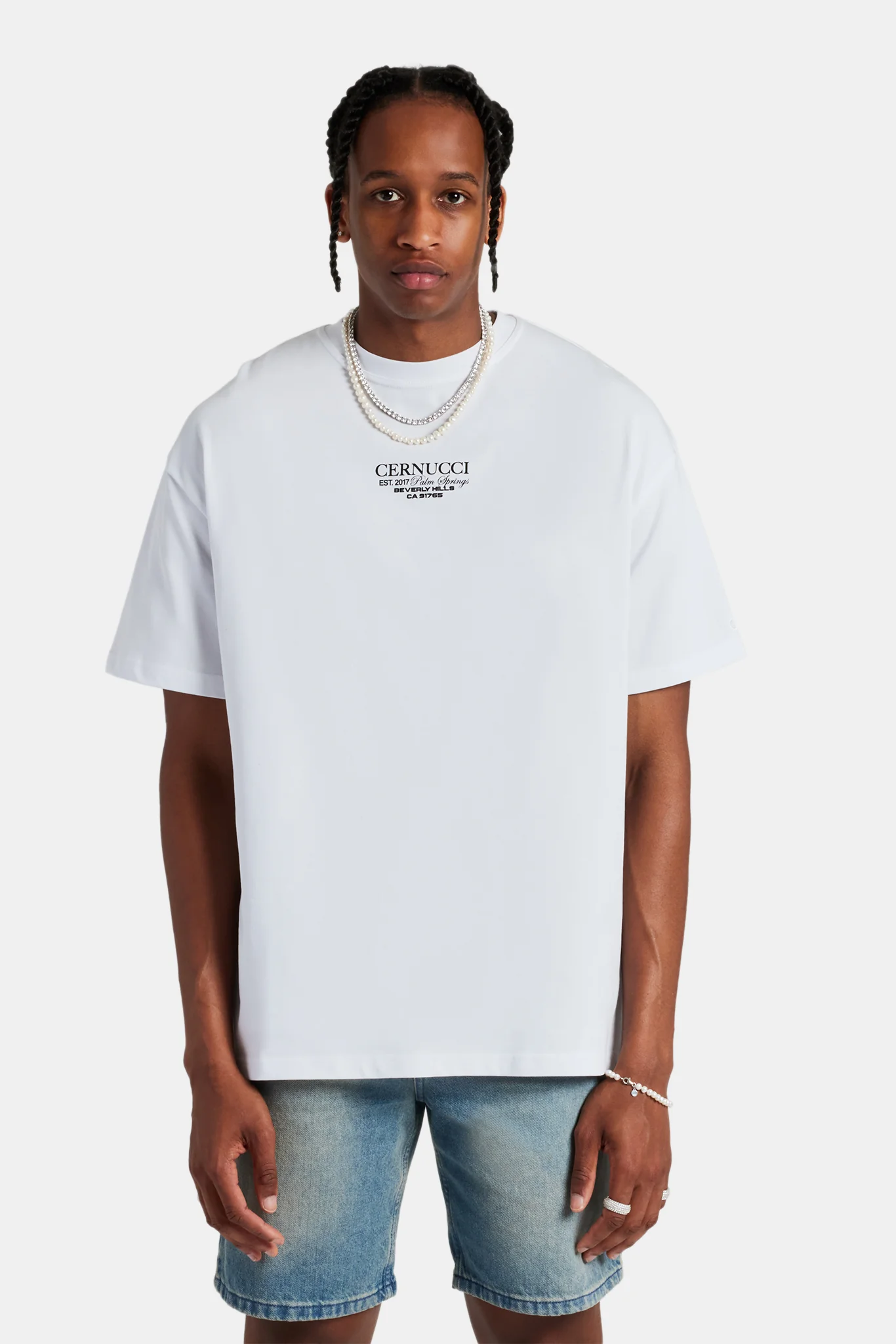 Iced Bally Oversized T-Shirt - White - Image 6