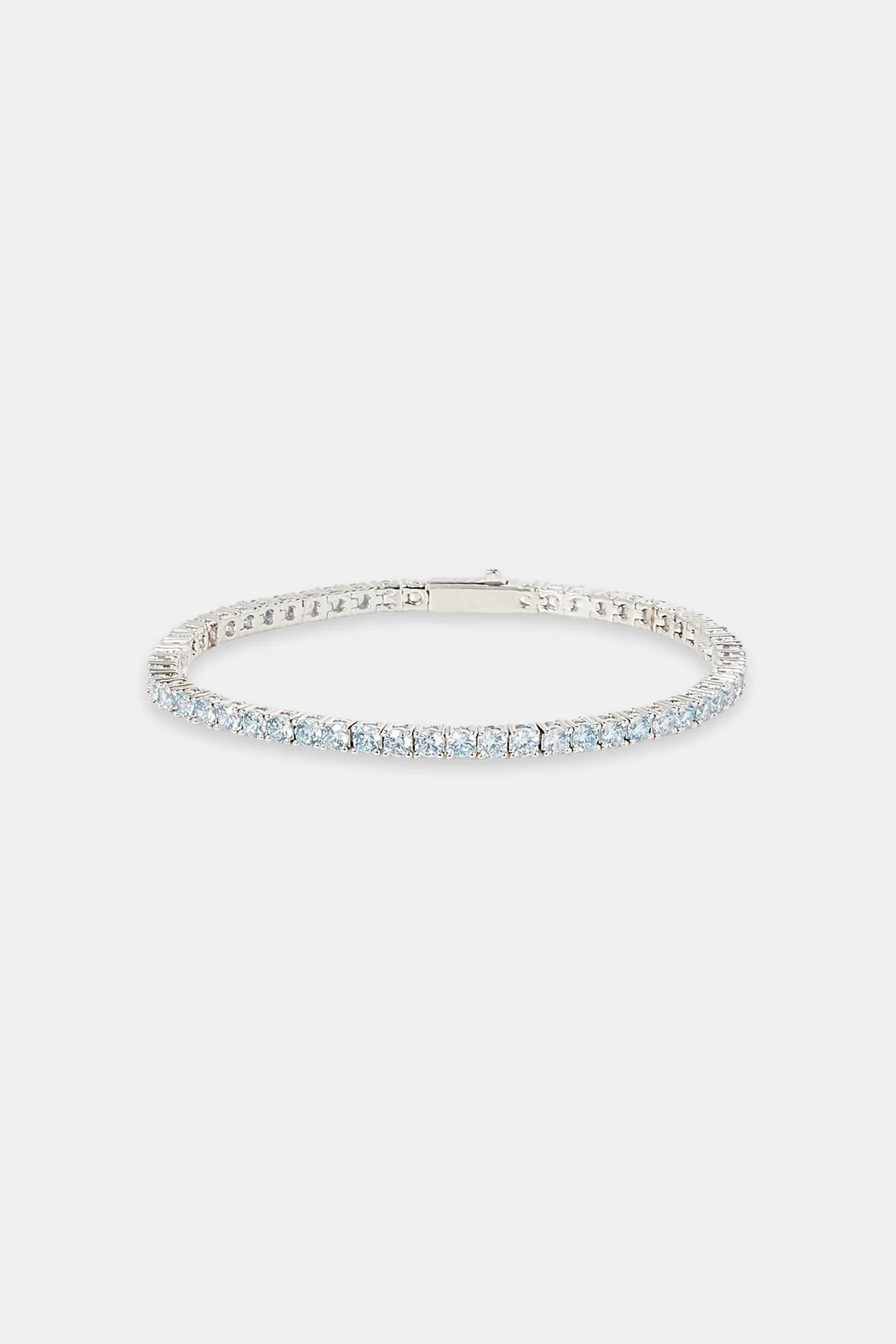 Iced Blue Tennis Bracelet - 3mm - Image 2