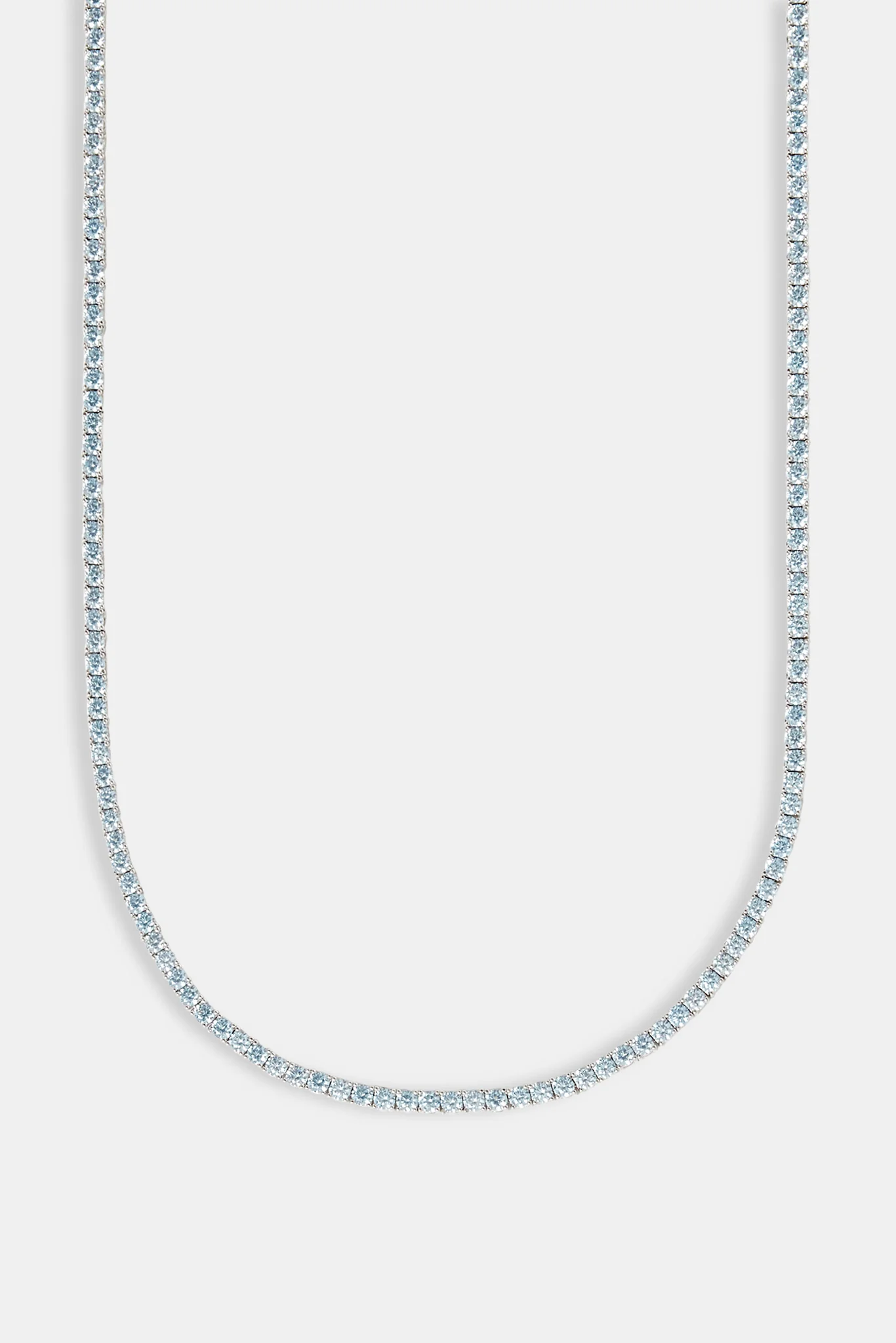 Iced Blue Tennis Chain - 3mm - Image 2