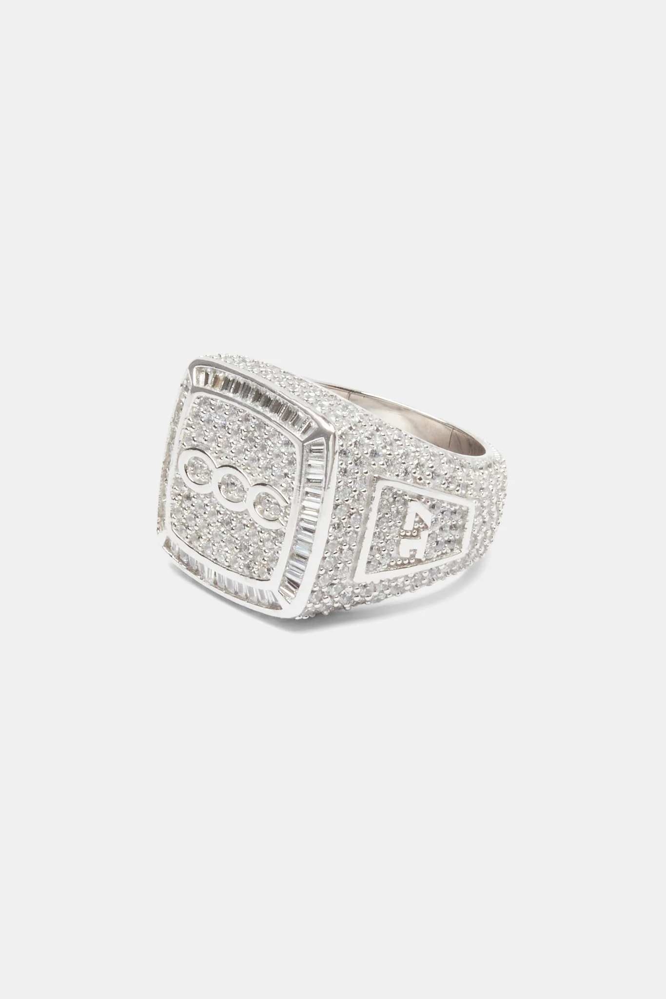 Iced CCC Championship Signet Ring - White 20mm - Image 3