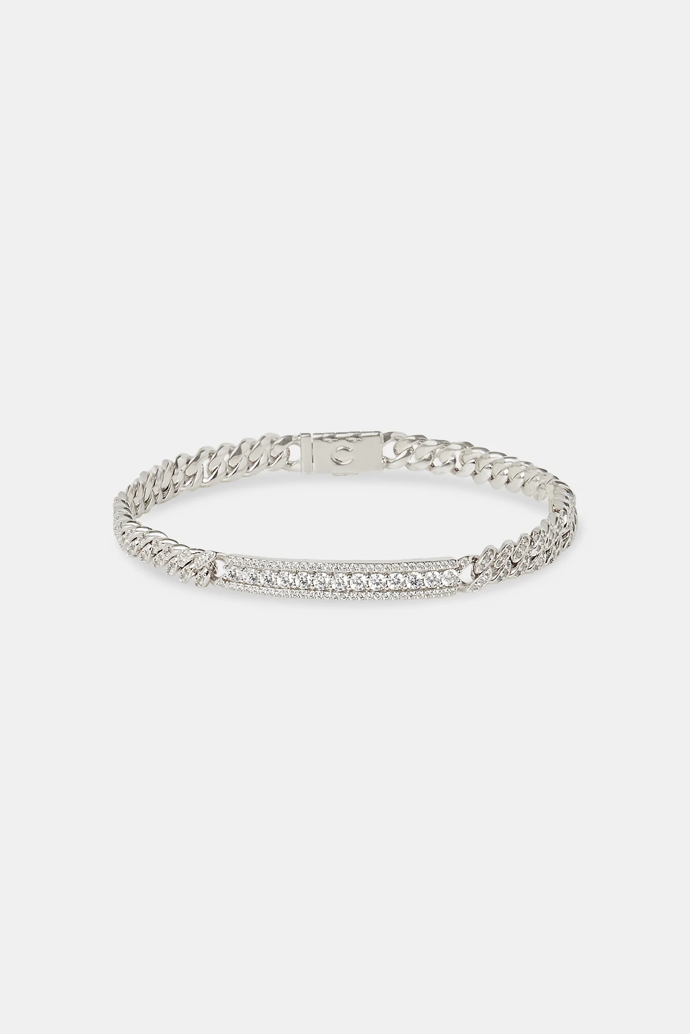 Iced Centre Cuban Bracelet - 6mm - Image 2