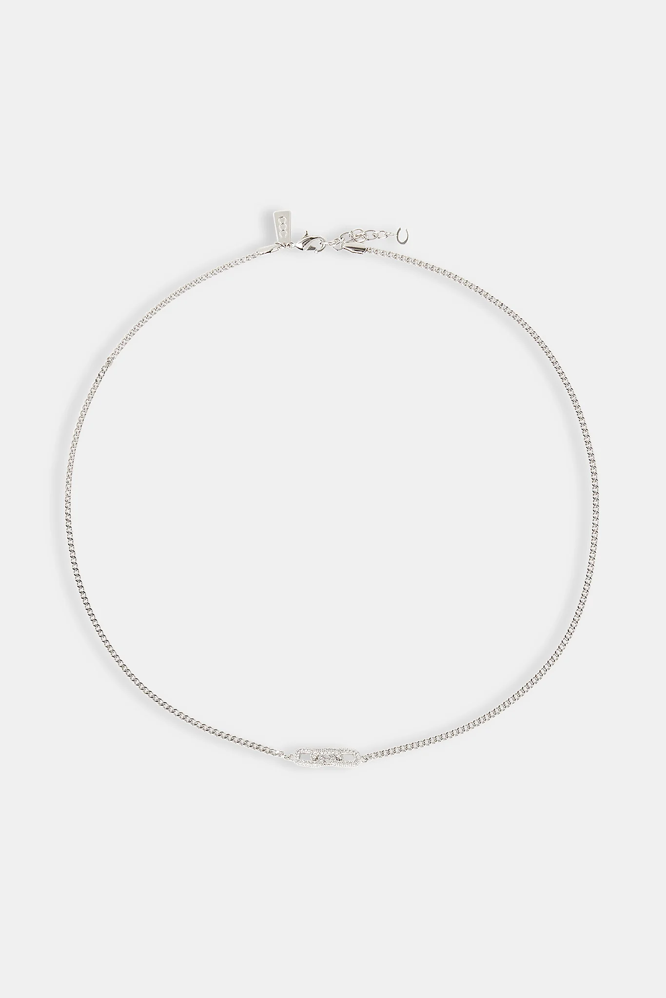 Iced Connecting Links Necklace - 8mm - Image 4