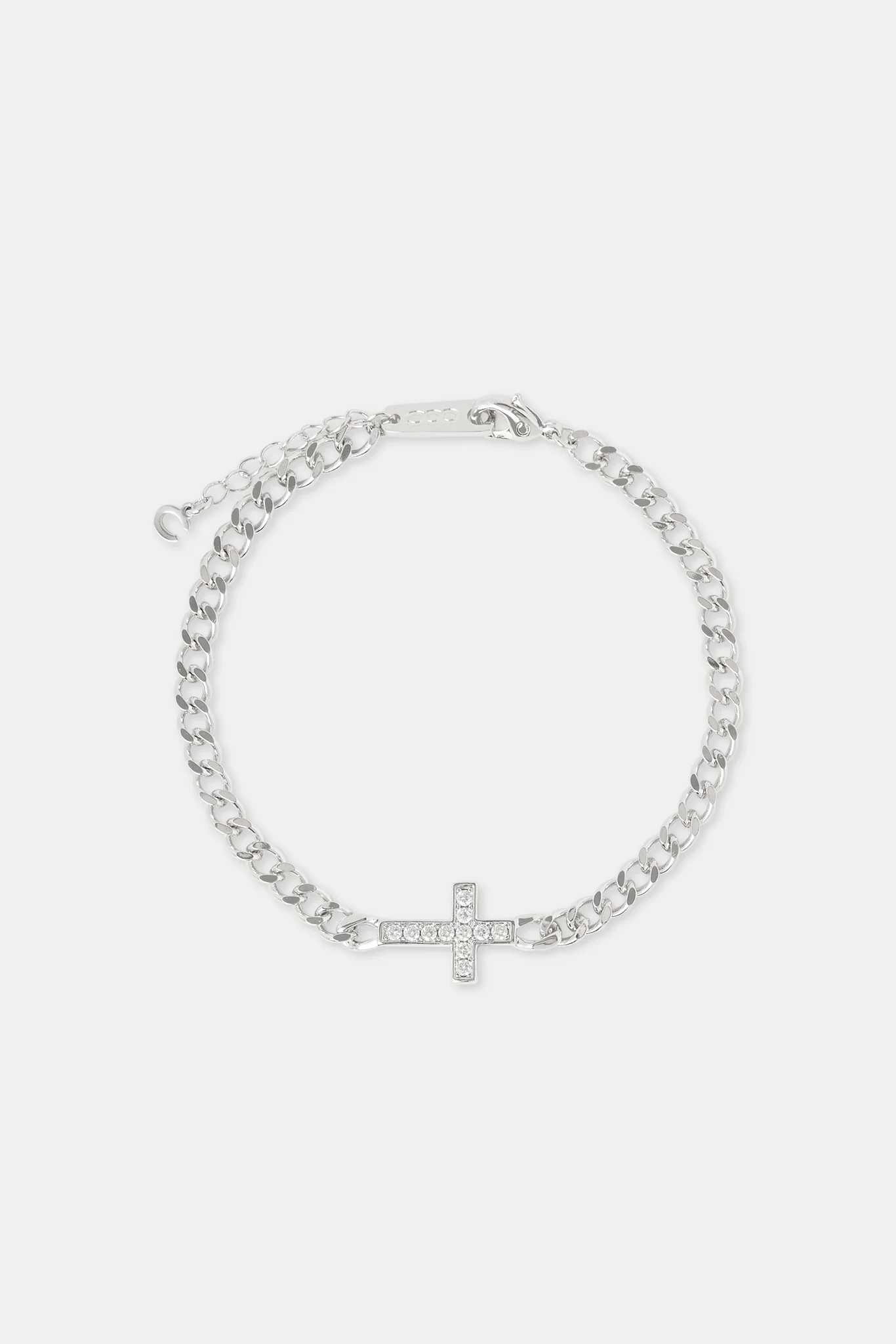 Iced Cross Cuban Bracelet - 5mm - Image 2