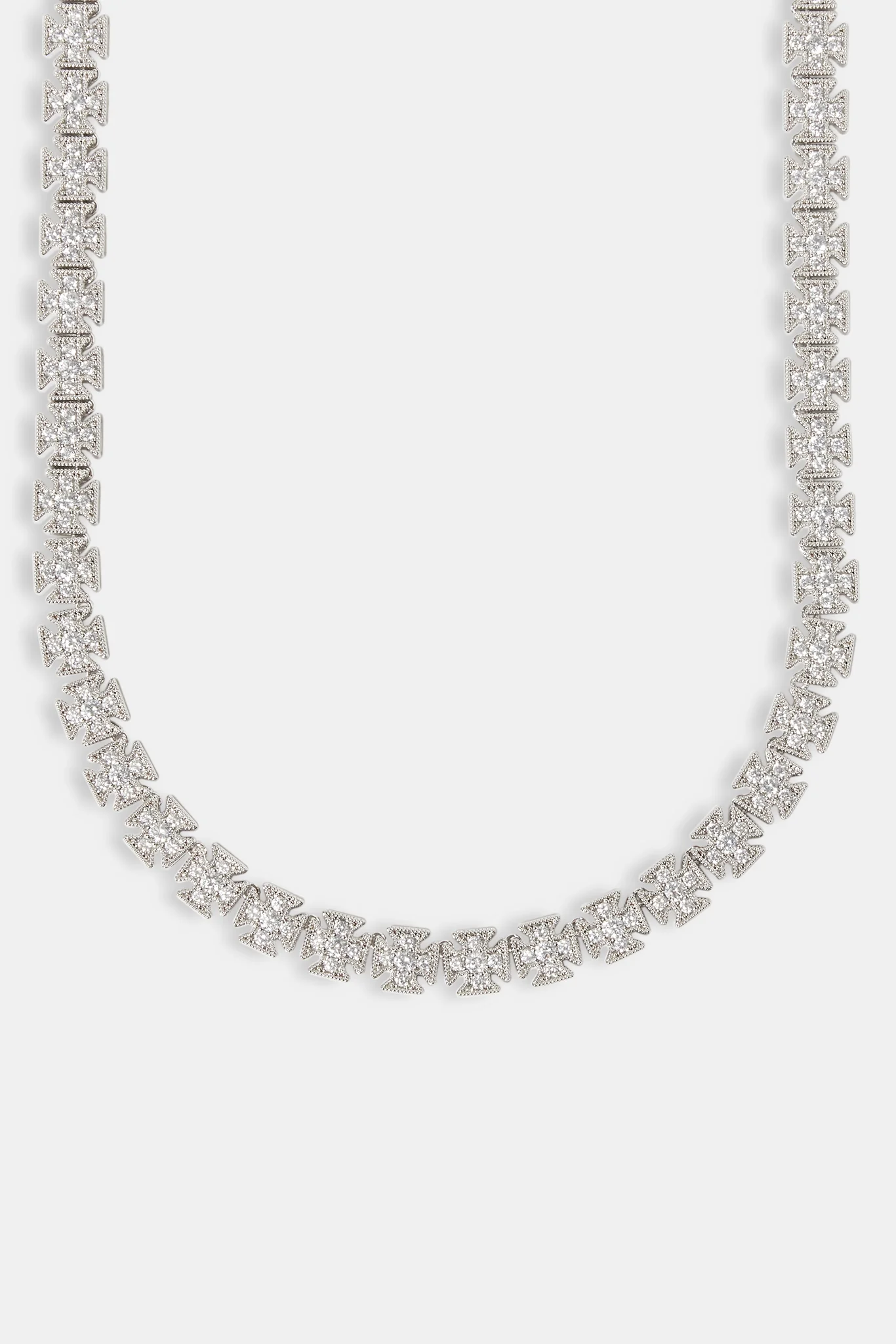 Iced Cross Motif Chain - 10mm - Image 2
