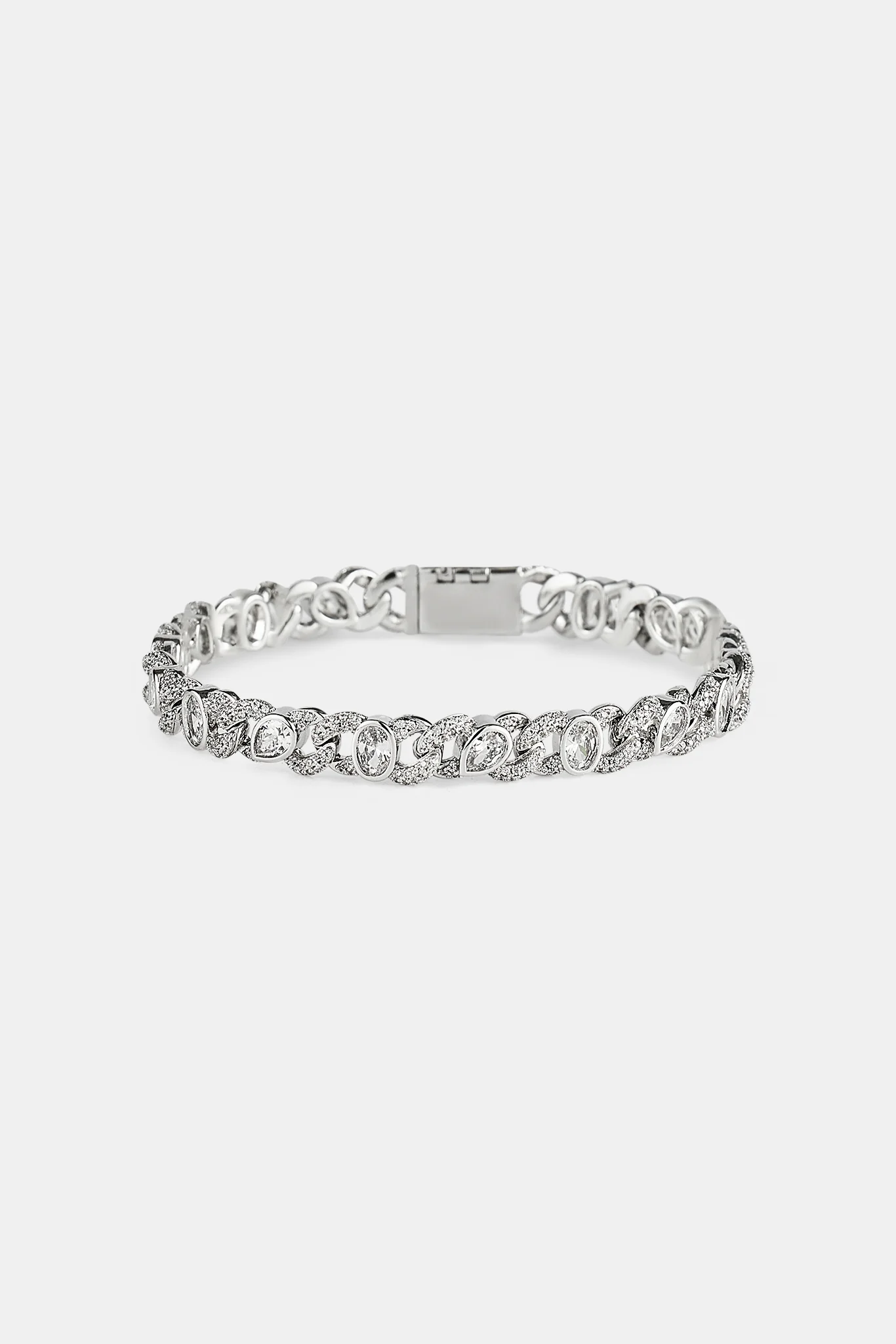 Iced Cuban Gemstone Link Bracelet - 8mm - Image 3
