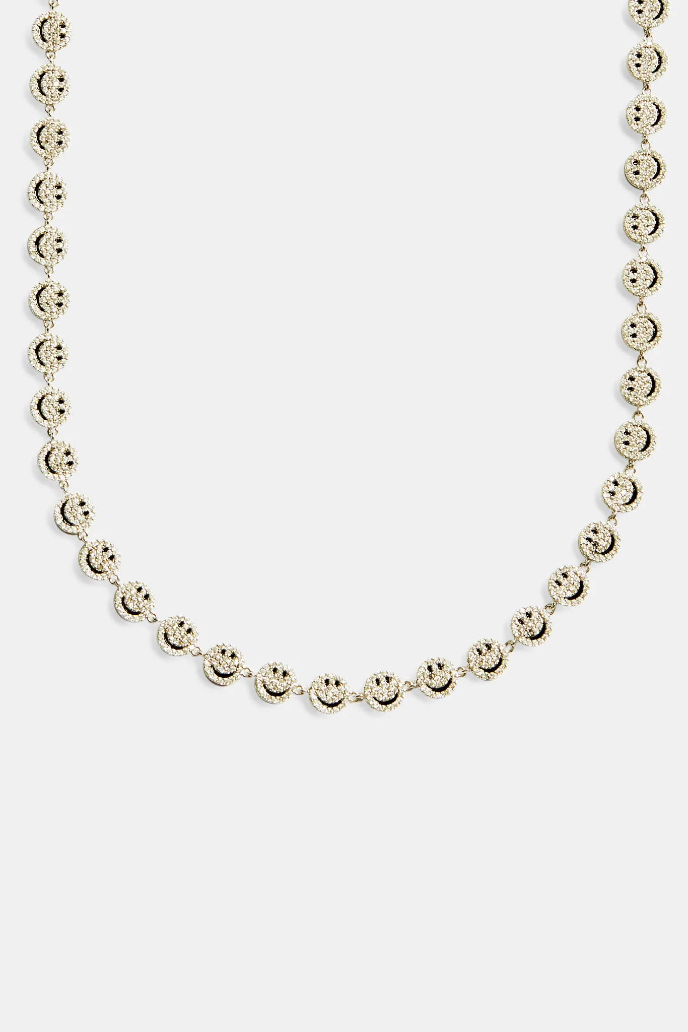 Iced CZ Happy Face Chain - Image 2