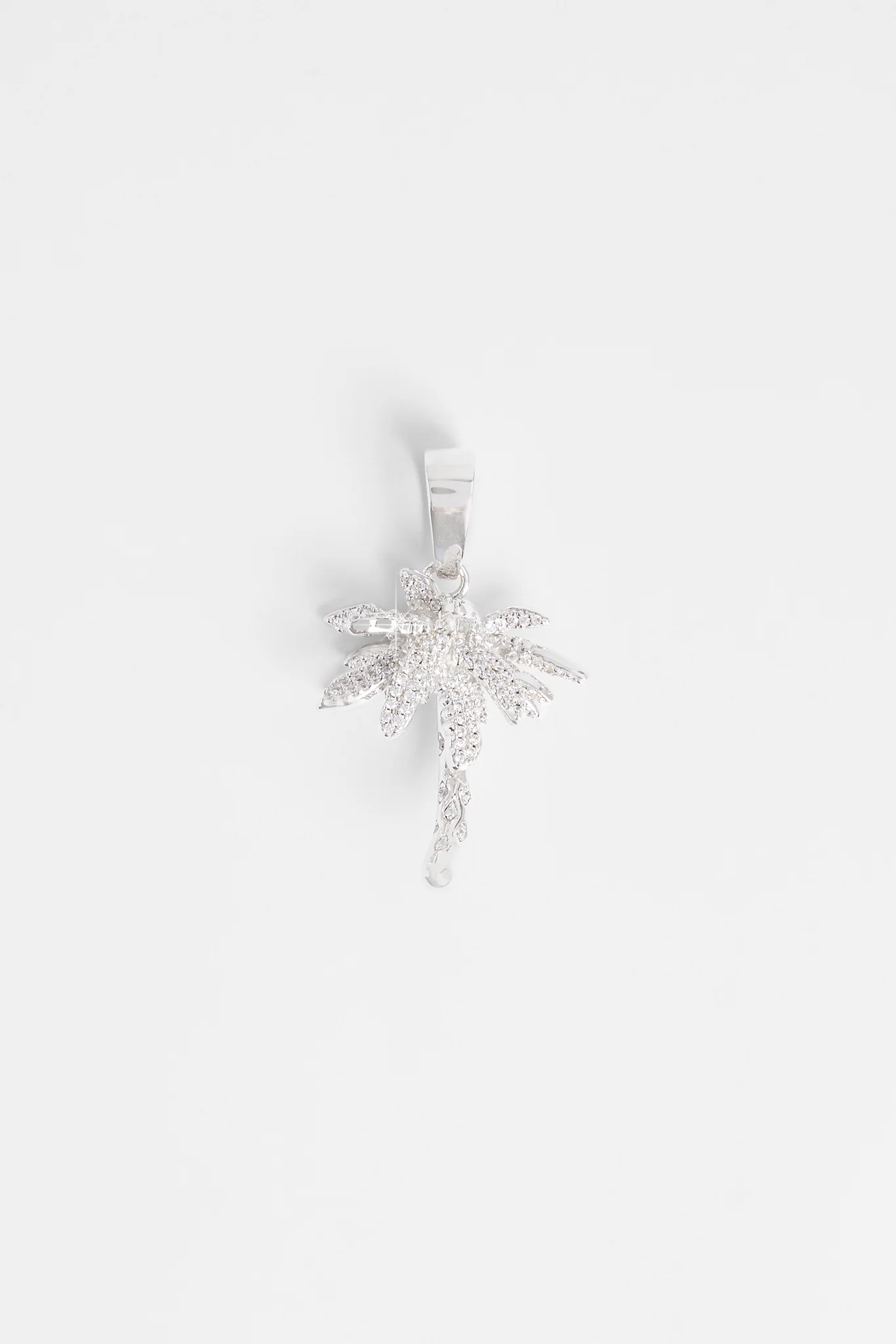 Iced CZ Palm Tree Pendant - Image 2