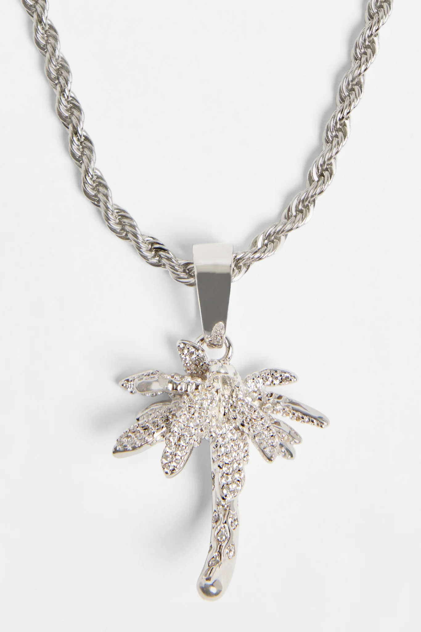 Iced CZ Palm Tree Pendant - Image 6