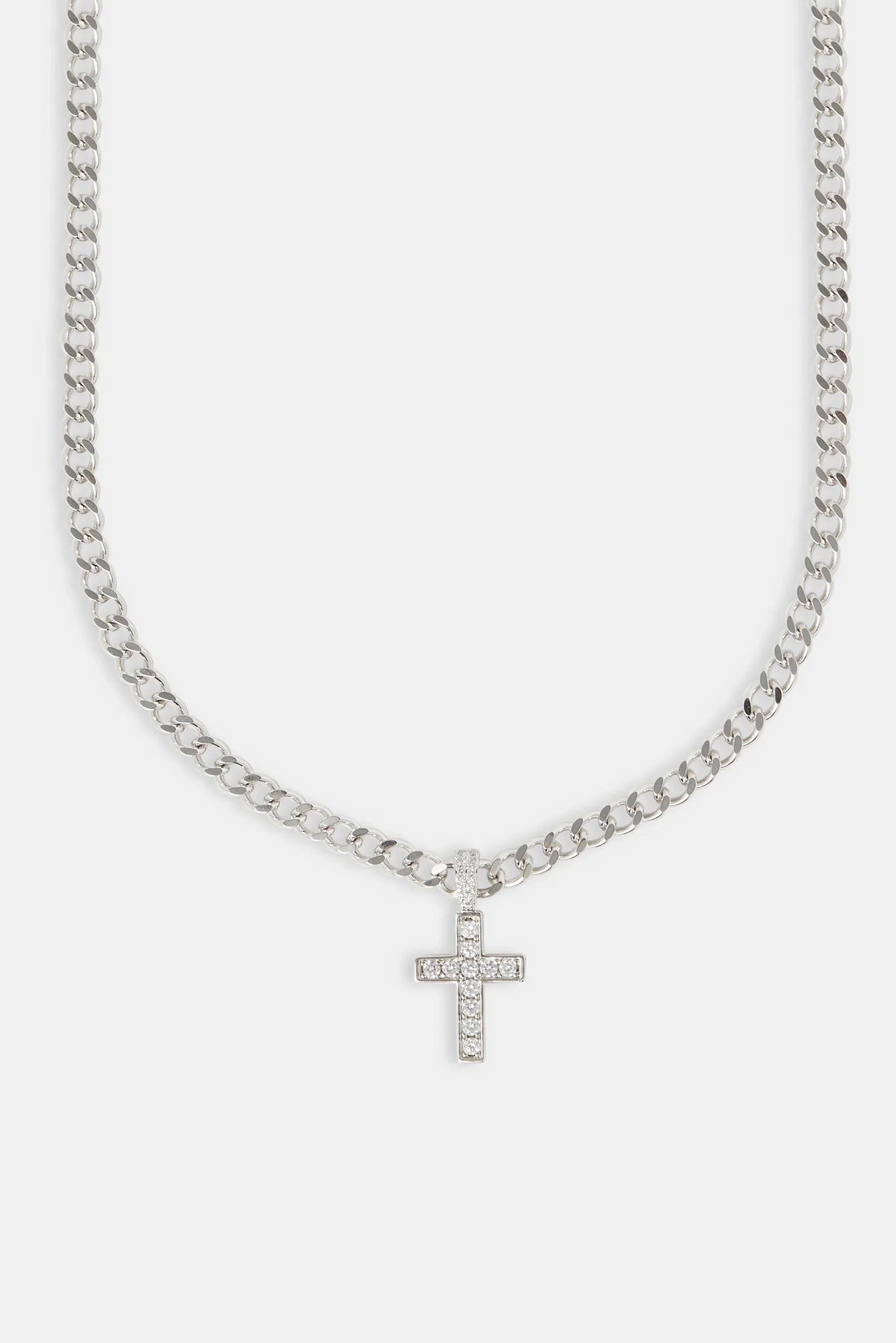 Iced Drop Cross Cuban Chain - 5mm - Image 2