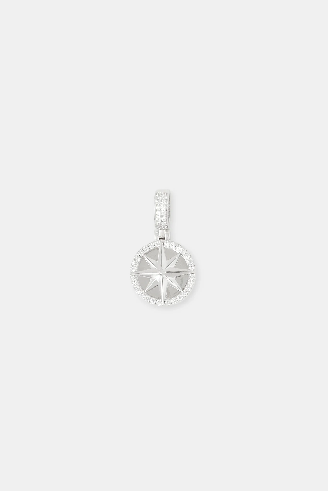 Iced Edge Compass Pendant - 15mm - Image 4