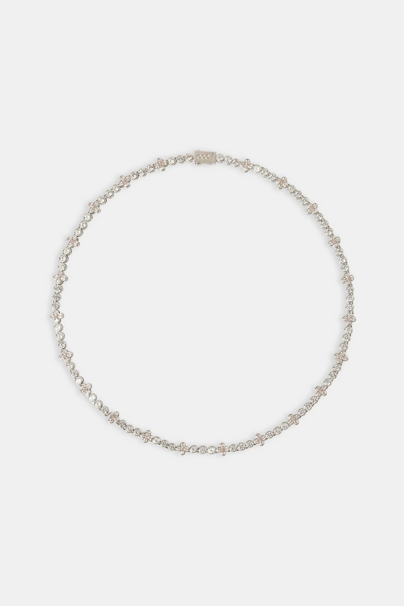 Iced Floral Motif Chain - 8mm - Image 4