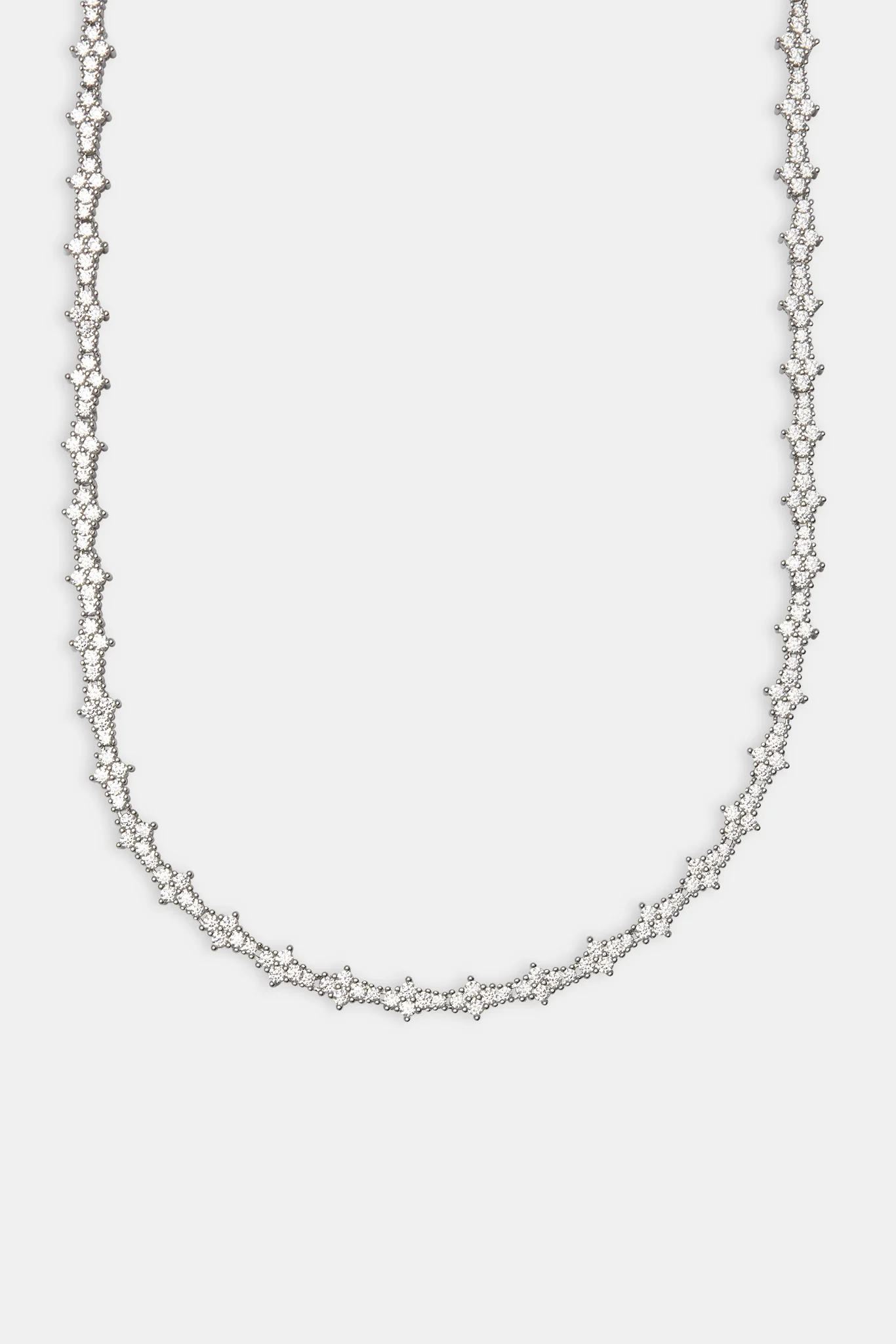 Iced Floral Tennis Chain - 6mm - Image 2
