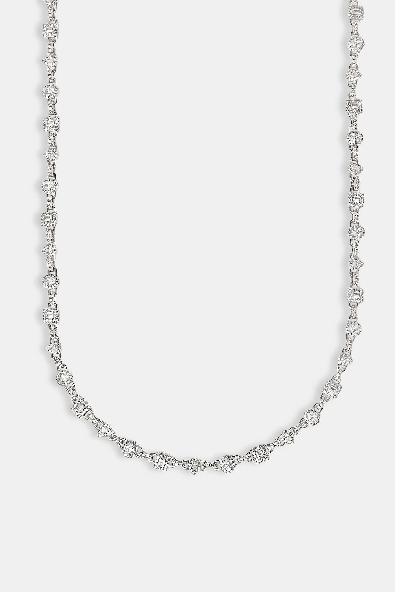 Iced Gemstone Infinity Link Chain - 6mm - Image 2