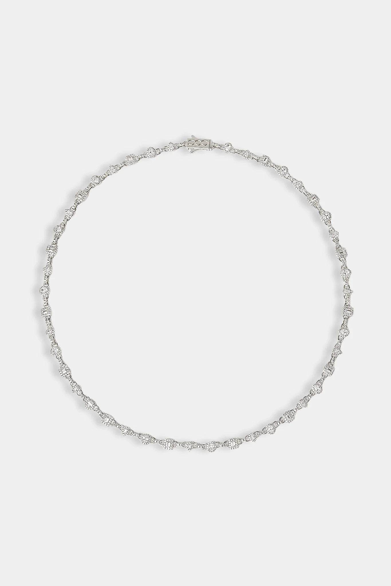 Iced Gemstone Infinity Link Chain - 6mm - Image 4