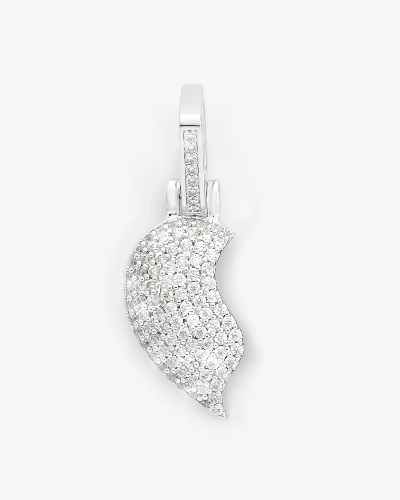 Iced Half Heart Pendant - Image 3
