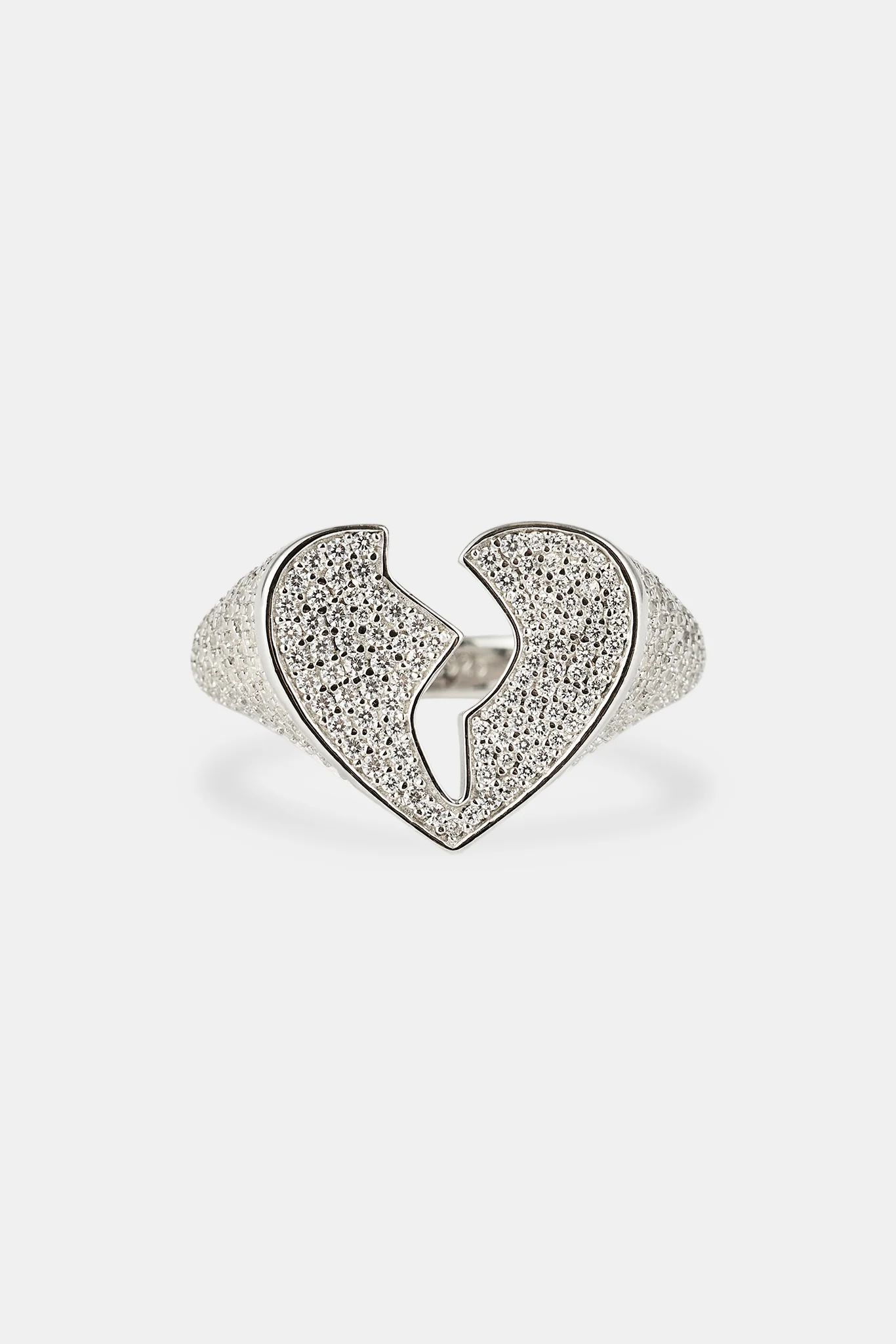 Iced Heartbreak Ring - 15mm - White - Image 3