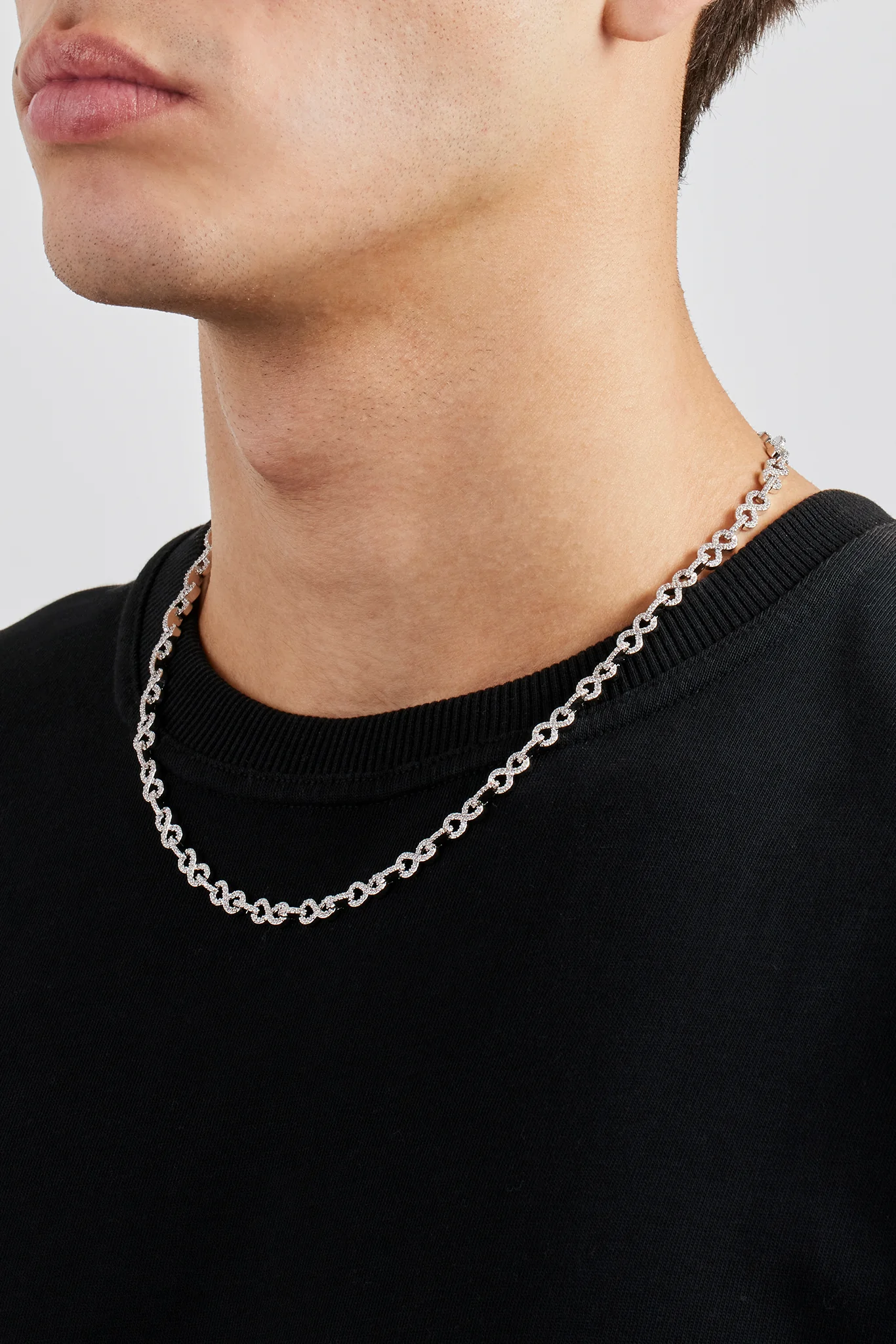 Iced Infinity Link Chain - 6mm - Image 2