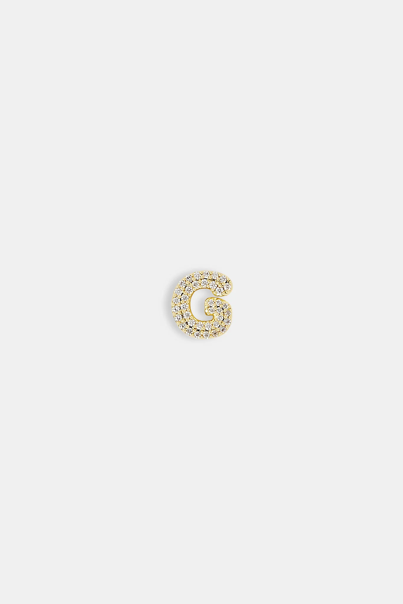 Iced Letter Pendant - 12mm - Image 12