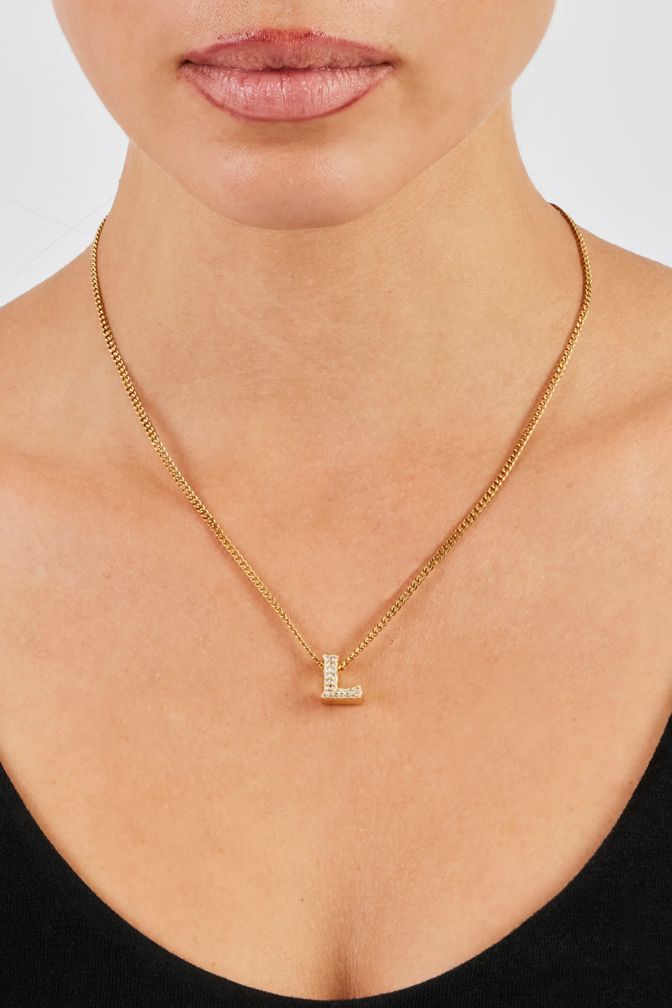 Iced Letter Pendant - 12mm - Image 15