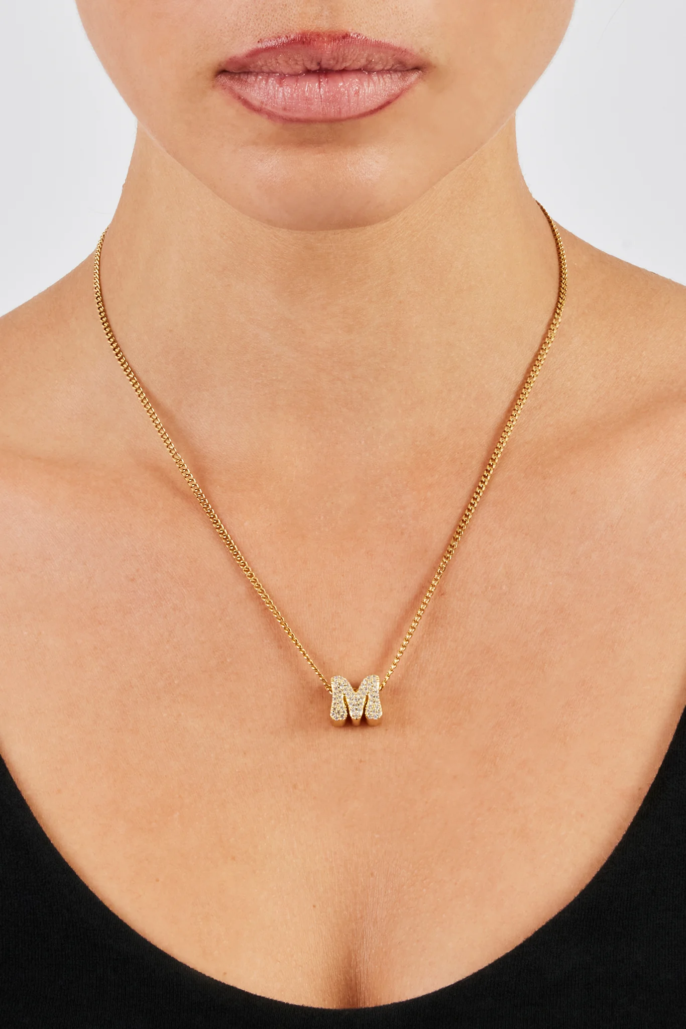 Iced Letter Pendant - 12mm - Image 17