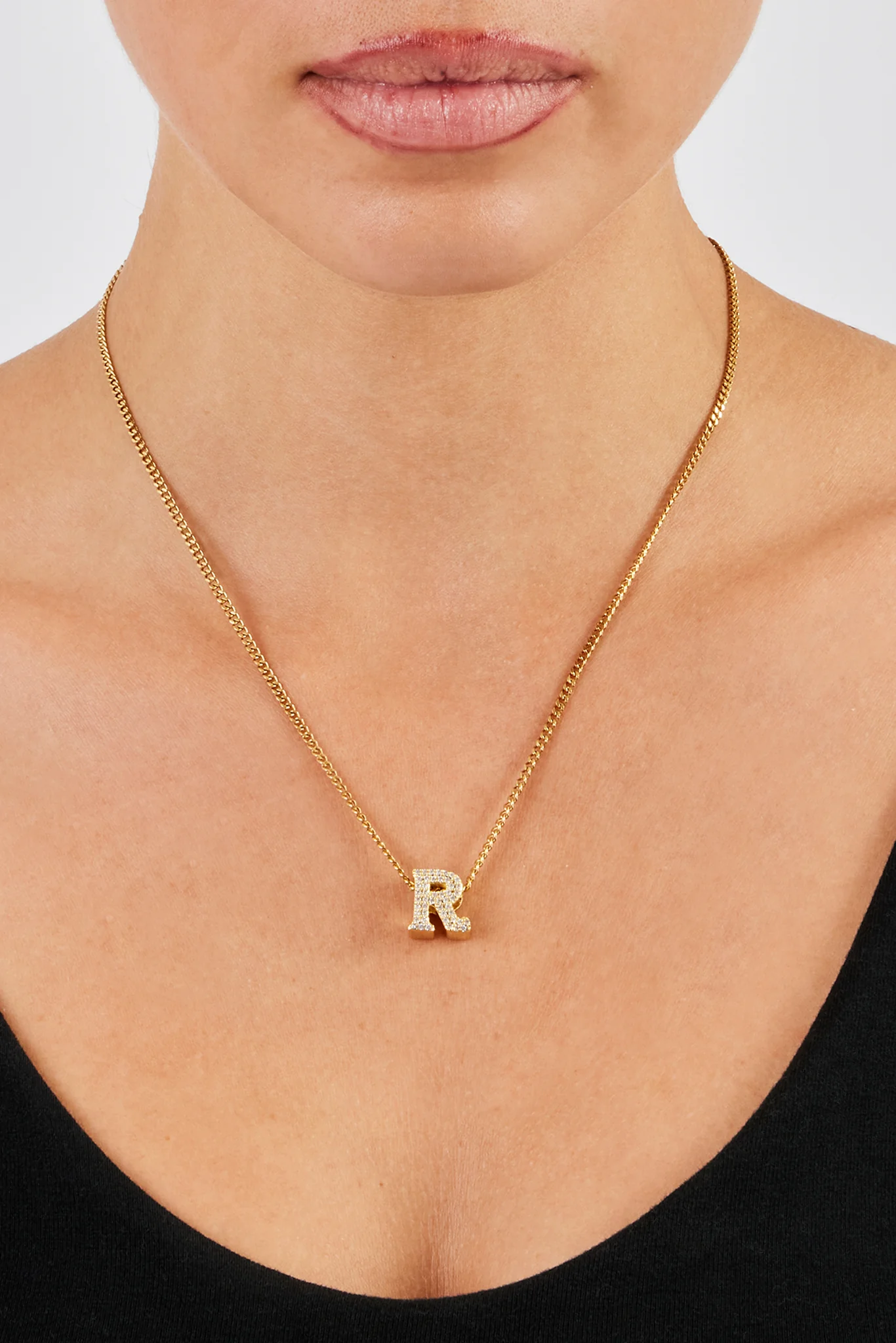 Iced Letter Pendant - 12mm - Image 21