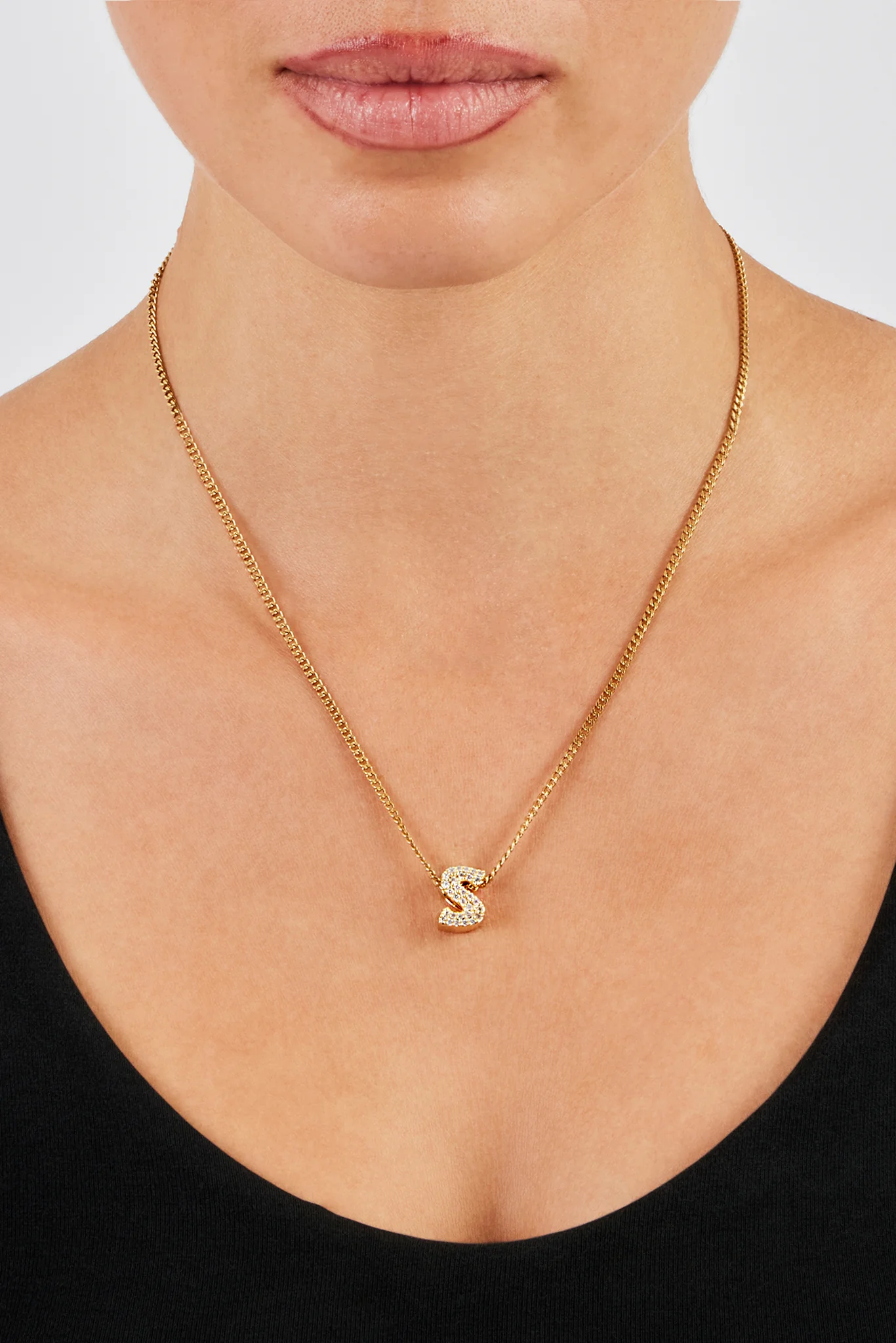Iced Letter Pendant - 12mm - Image 23