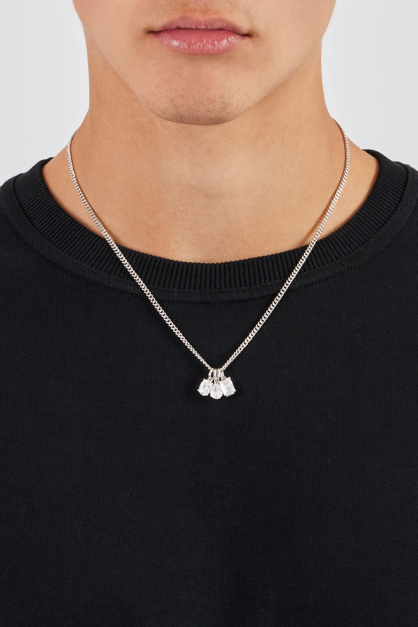 Iced Mixed Shape Gemstone Necklace - 10mm