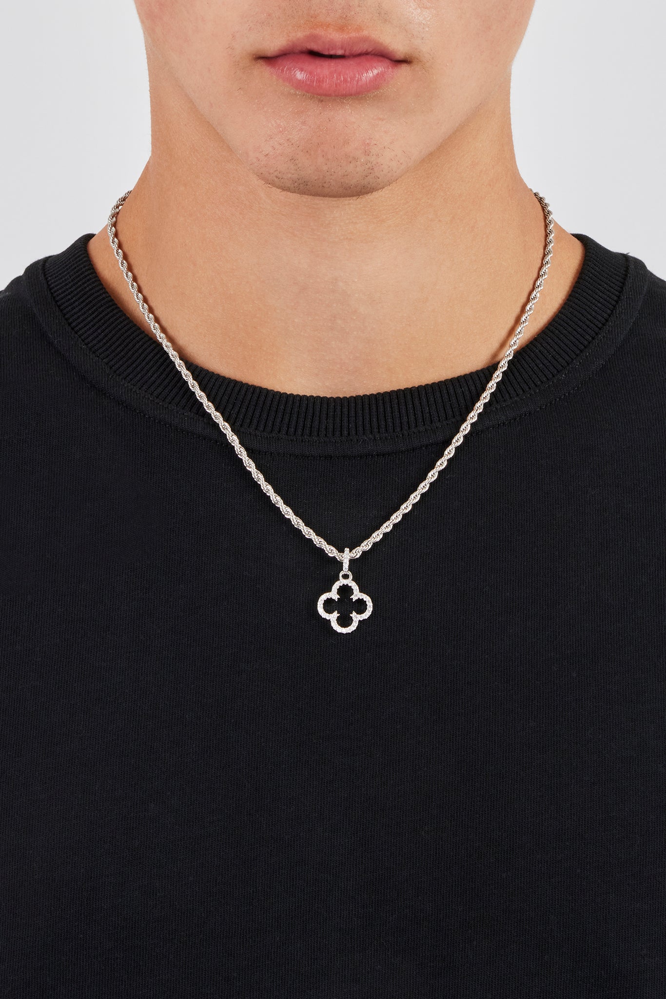 Iced Motif Outline Pendant - Image 2
