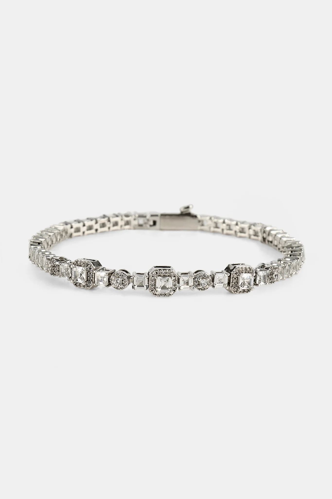 Iced Multi Gemstone Tennis Bracelet - 3mm
