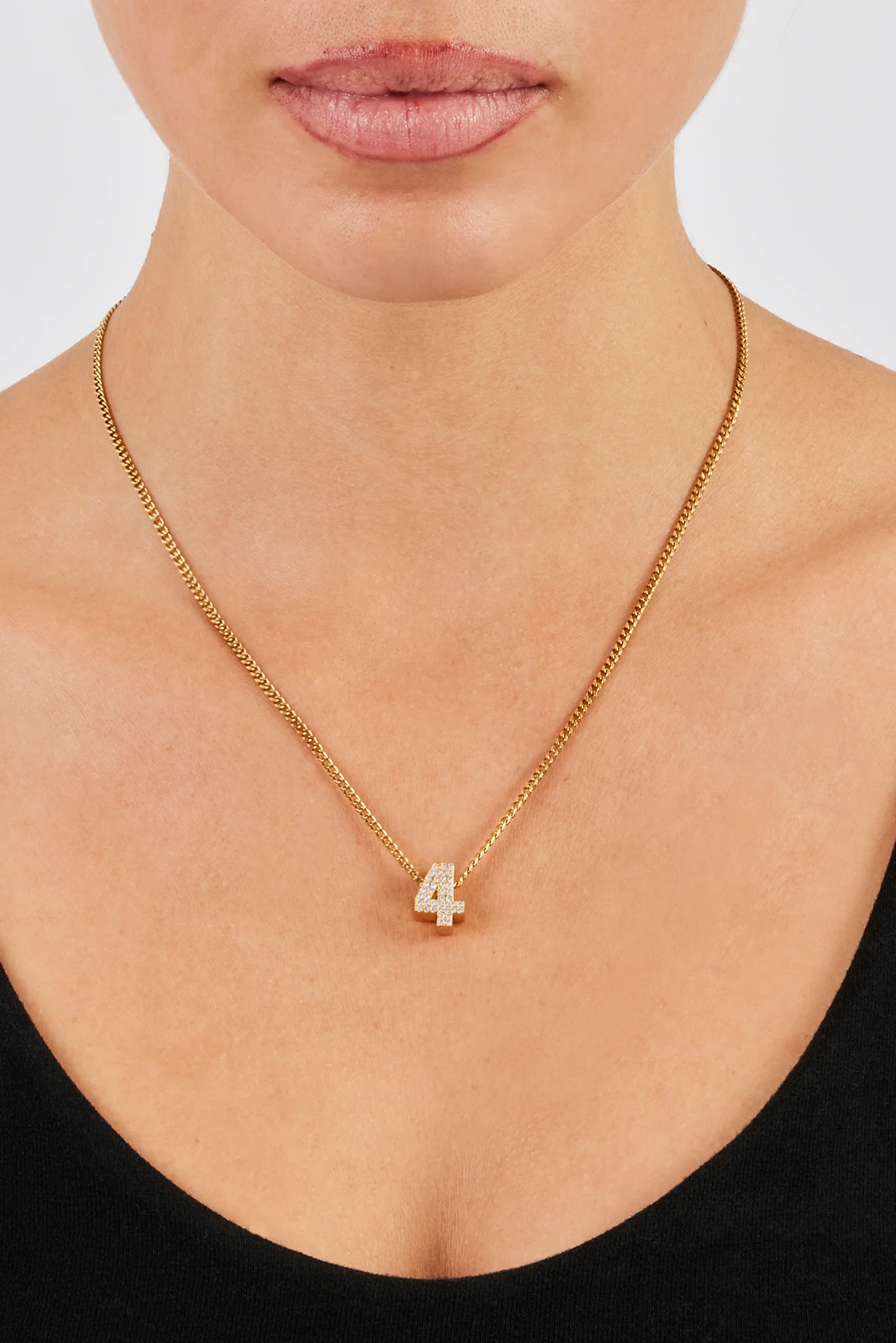 Iced Number Pendant - 12mm - Image 9
