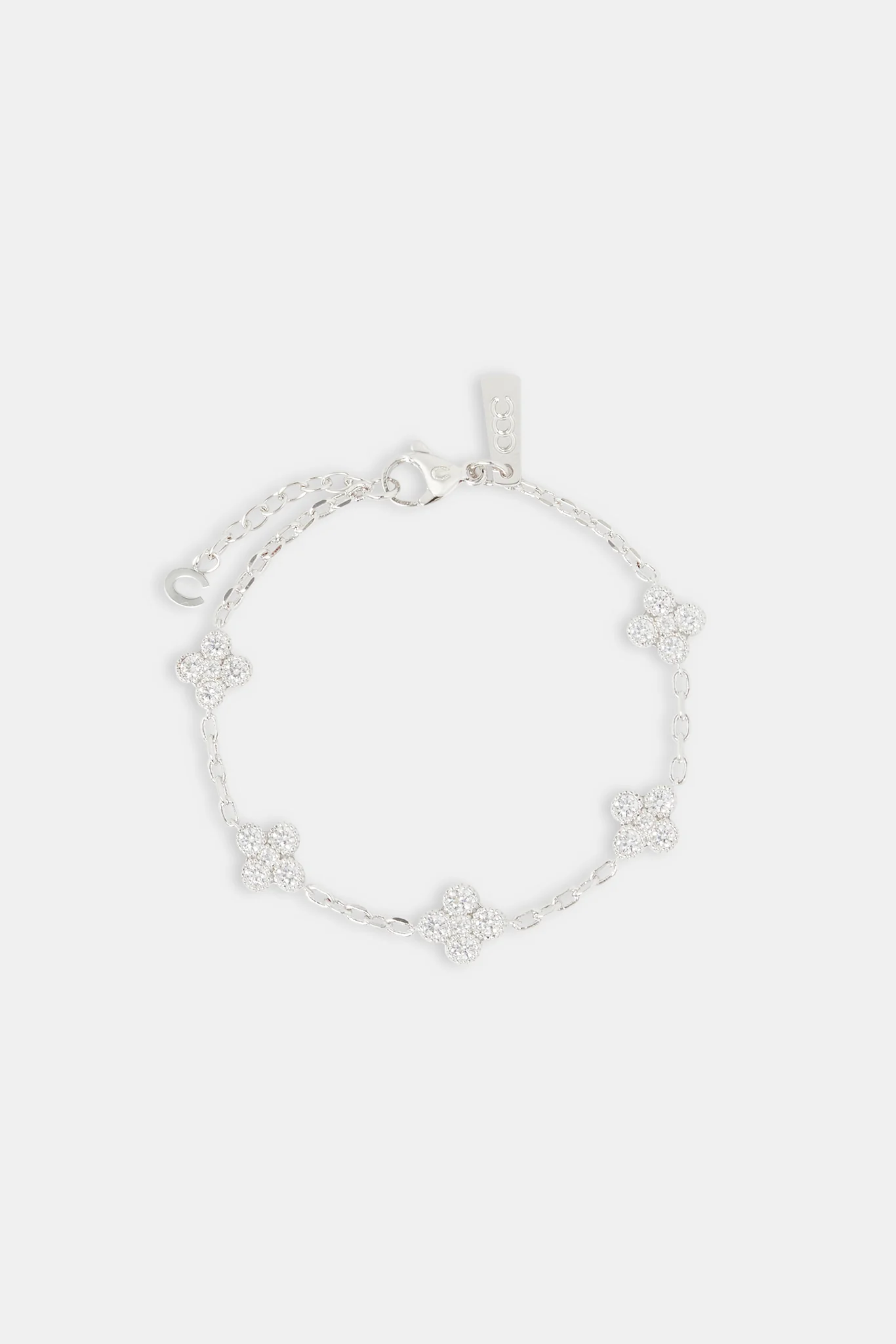Iced Repeat Motif Bracelet - 10mm - Image 2