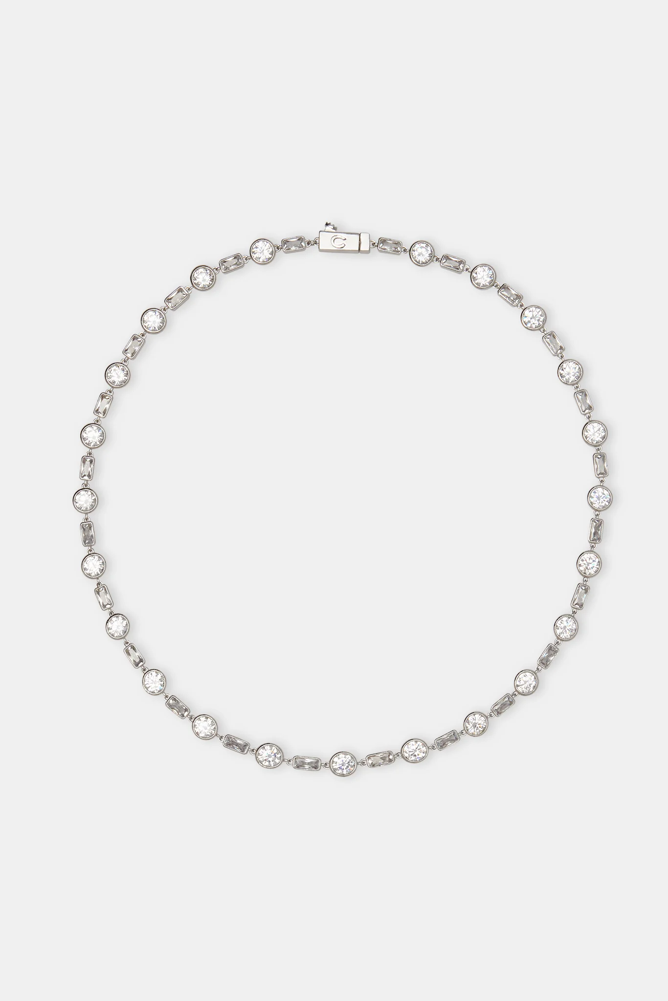 Iced Round & Rectangle Stone Tennis Chain - 6mm - Image 4