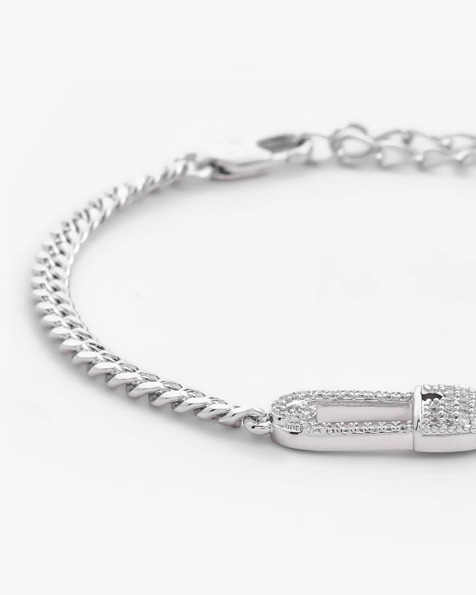Iced Safety Pin Bracelet - Image 3