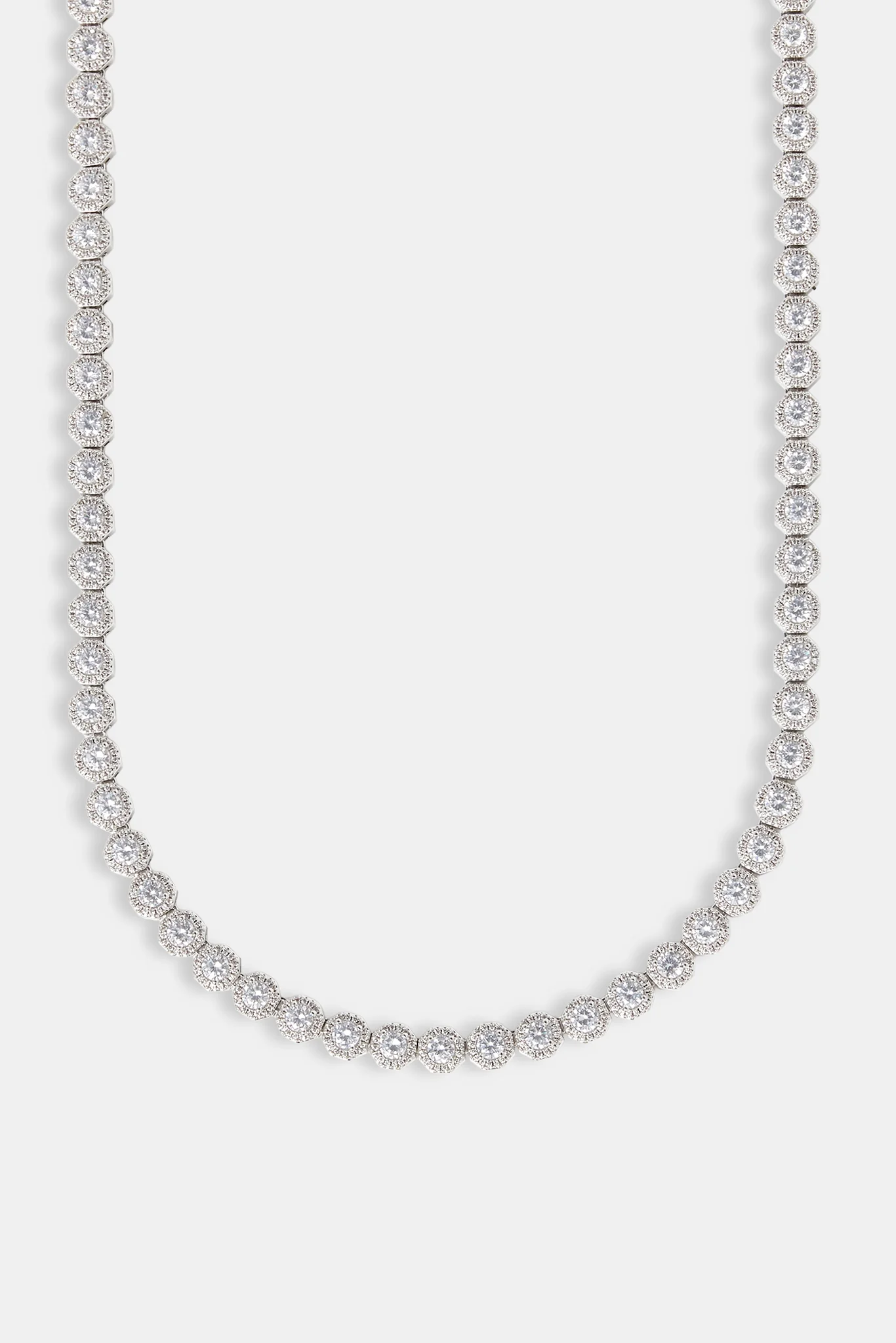 Iced Shape Cluster Tennis Chain - 6mm - Image 2