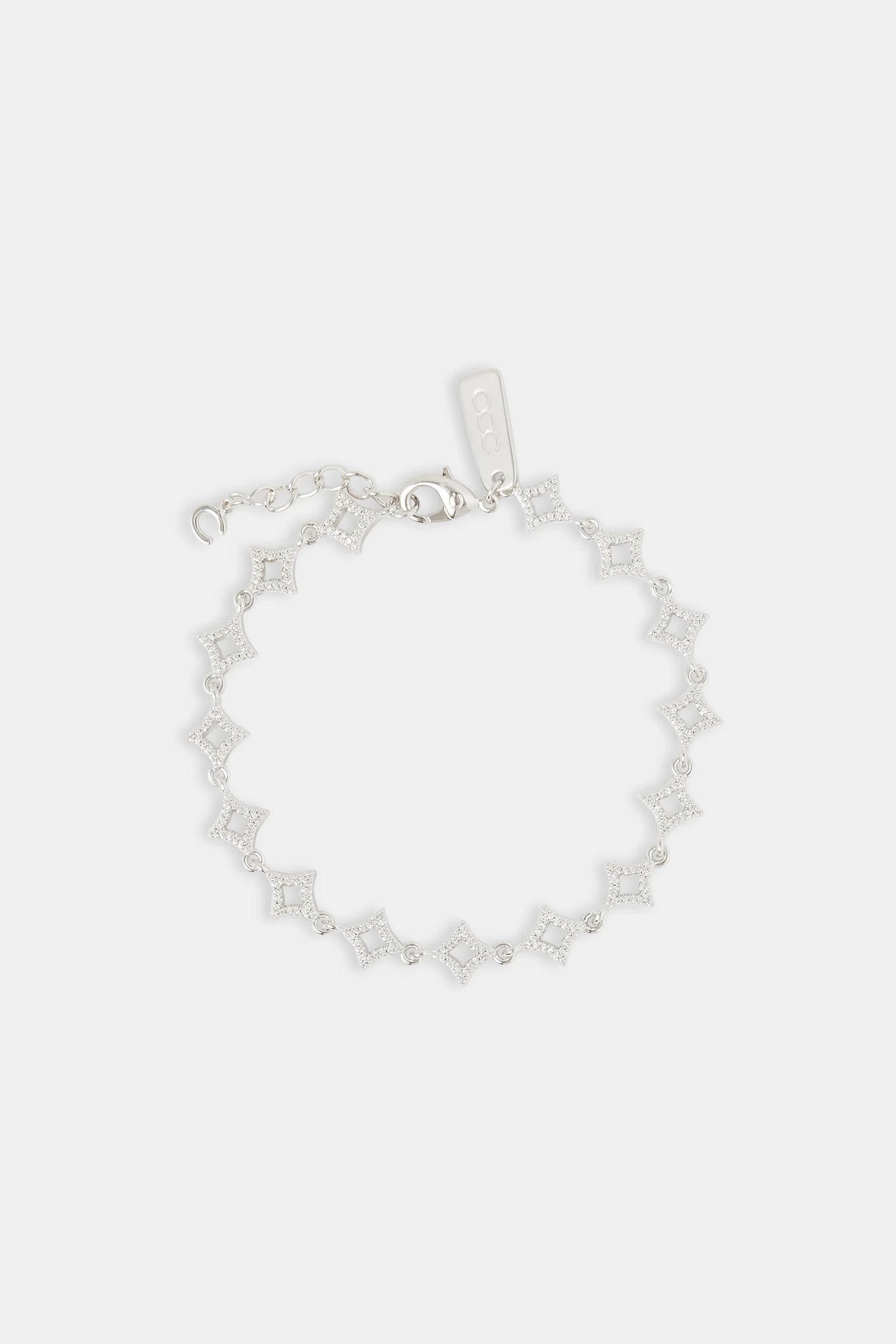 Iced Star Outline Bracelet - 8mm - Image 2