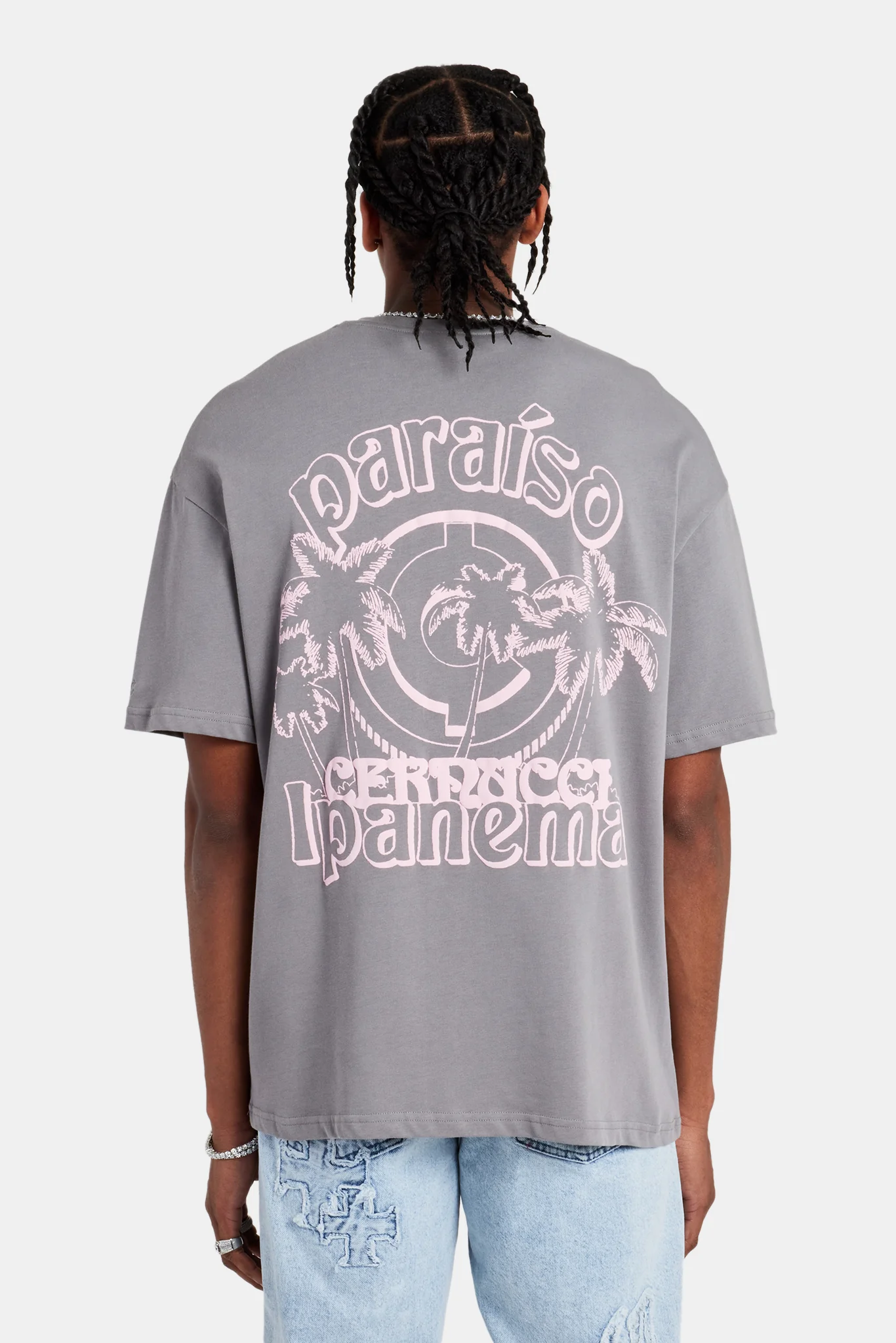 Ipanema Oversized T-Shirt - Charcoal - Image 4