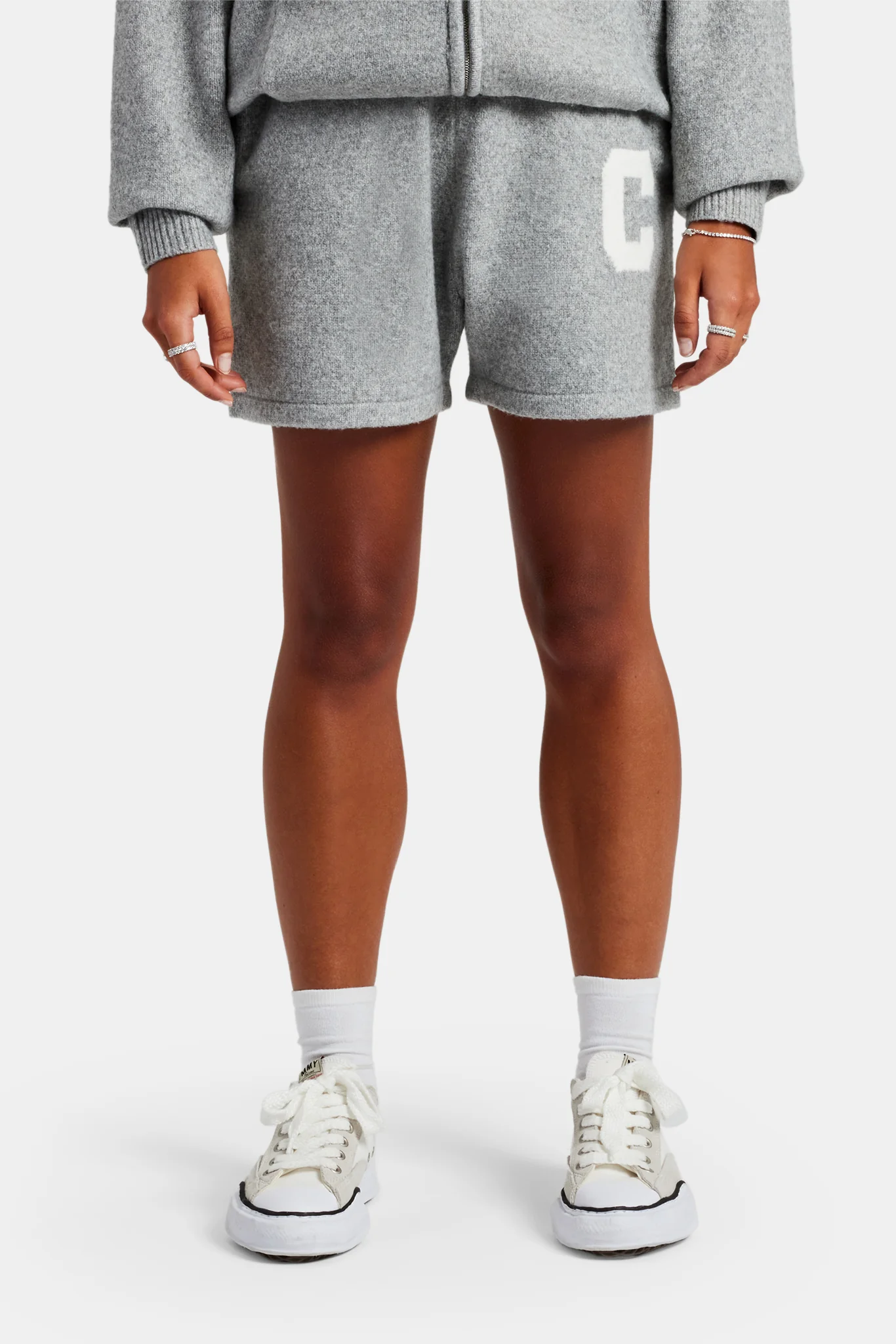 Knitted Short - Grey - Image 2