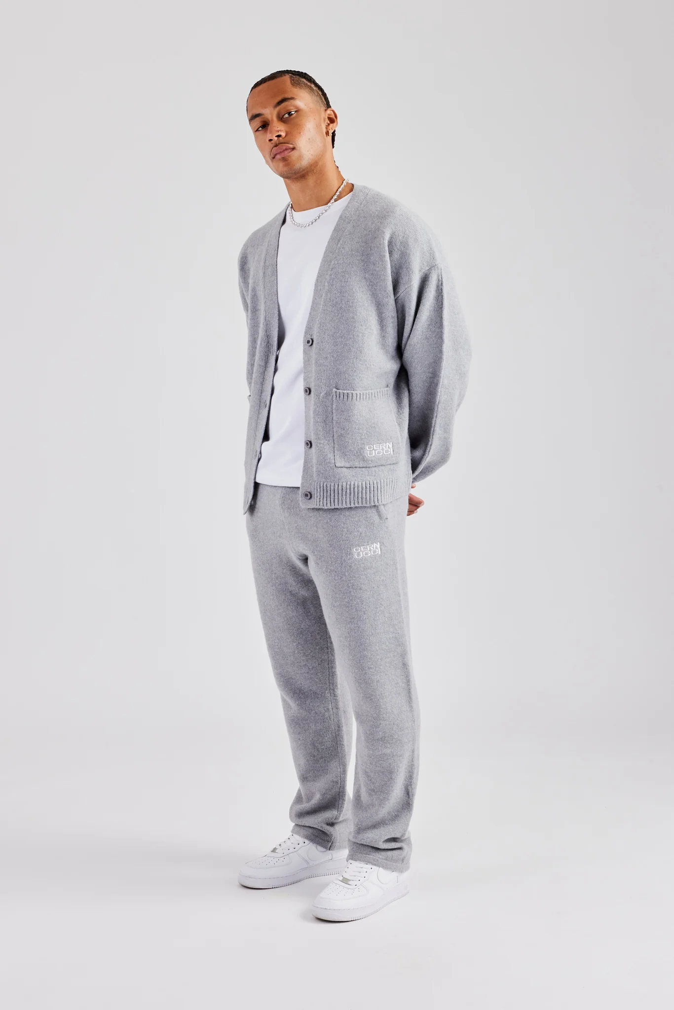 Knitted Straight Leg Jogger and Cardigan - Image 2