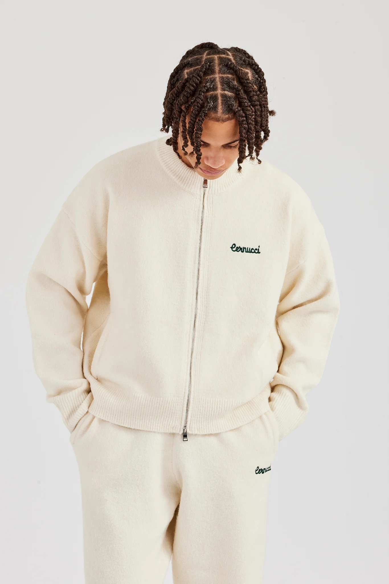 Knitted Zip Through Bomber - Image 5
