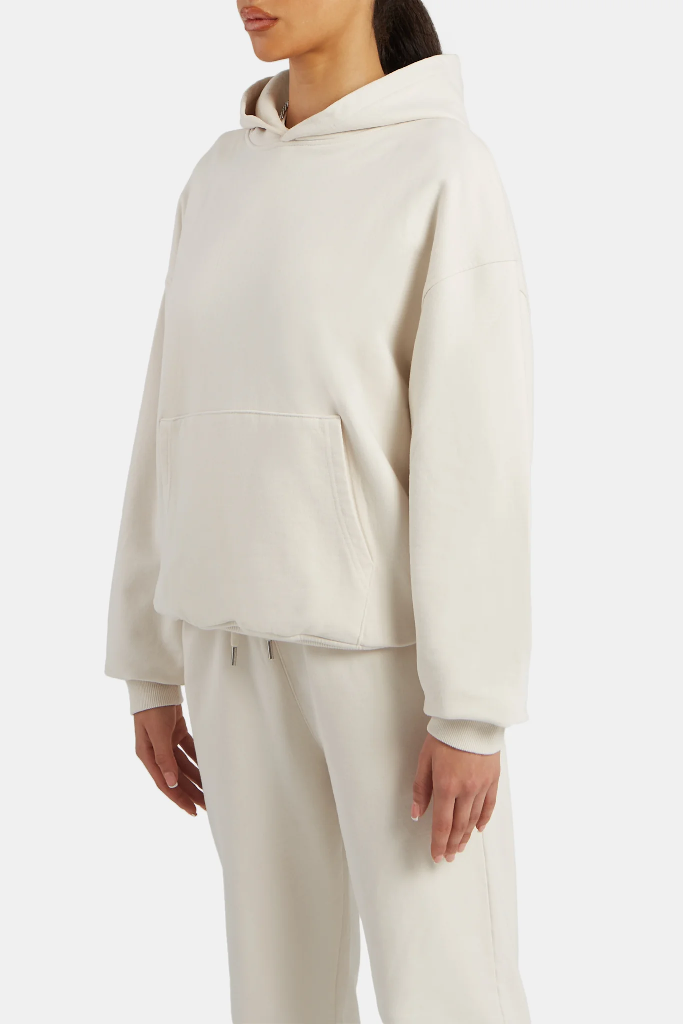 Ladies Oversized Hoodie - Oat - Image 3