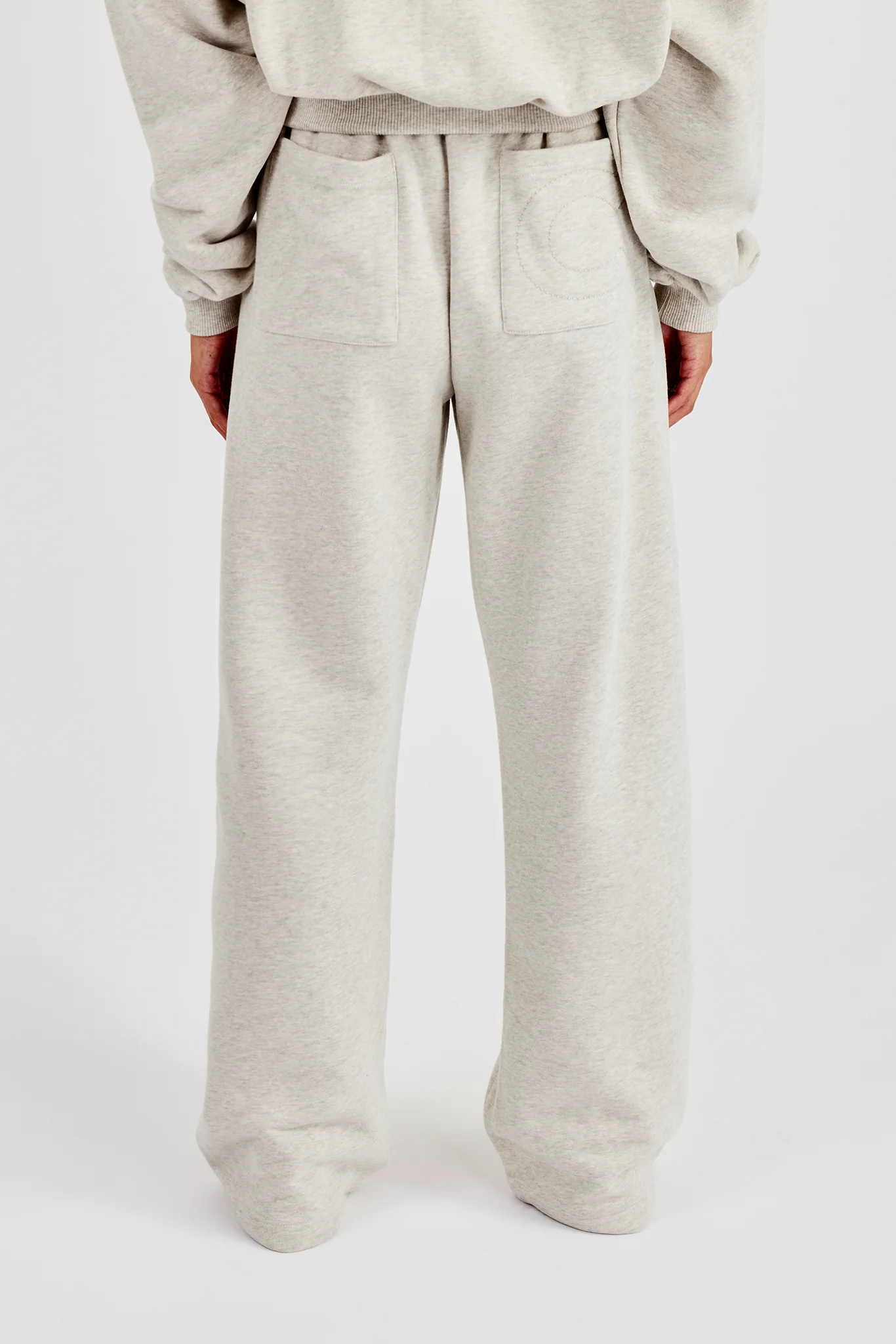 Ladies Wide Leg Jogger - Ash Grey - Image 3