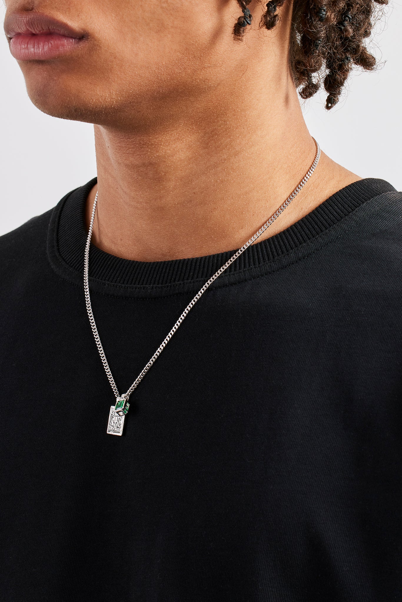 Layered 86 Pendant & Gemstone Necklace - 15mm - Image 2