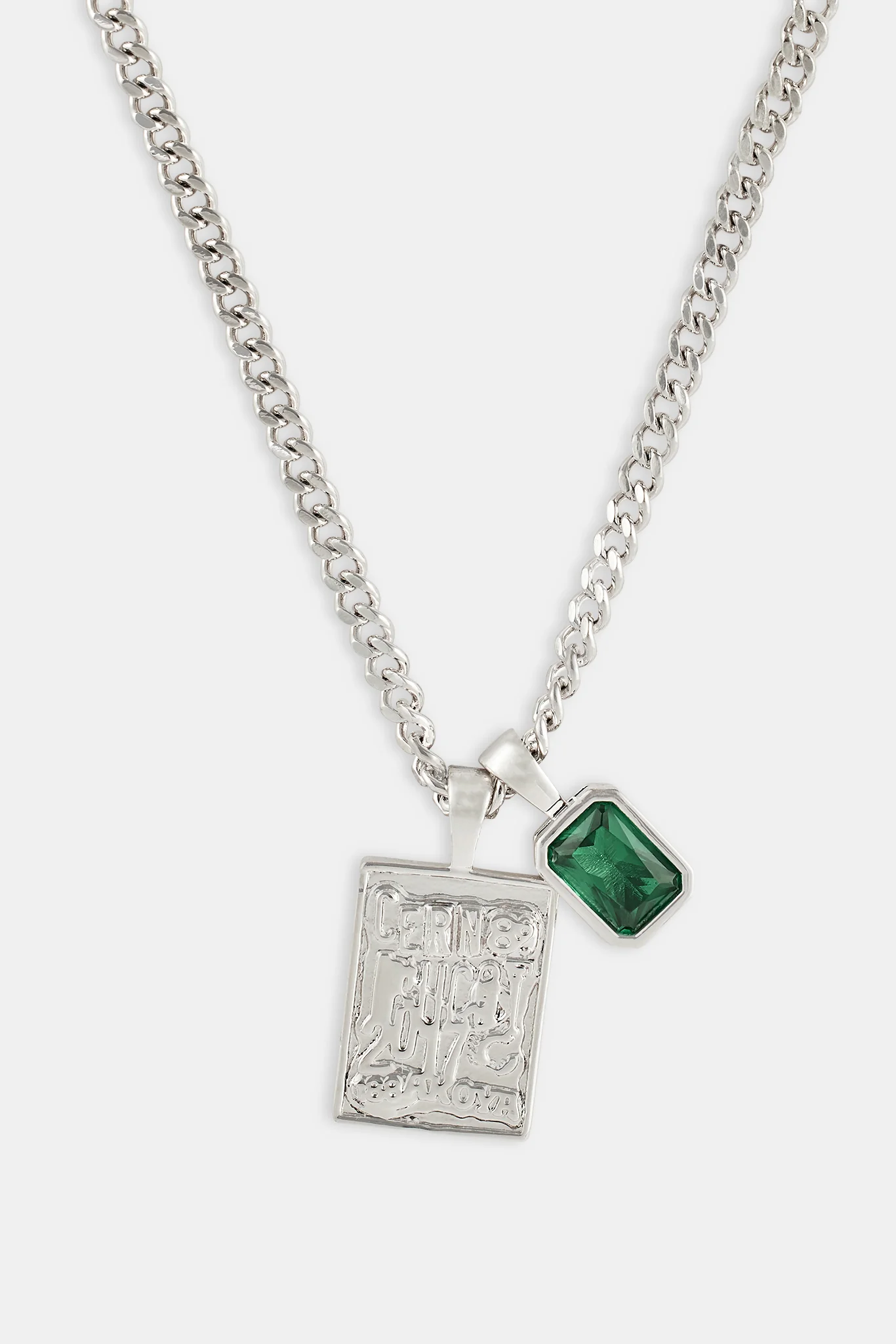 Layered 86 Pendant & Gemstone Necklace - 15mm - Image 4