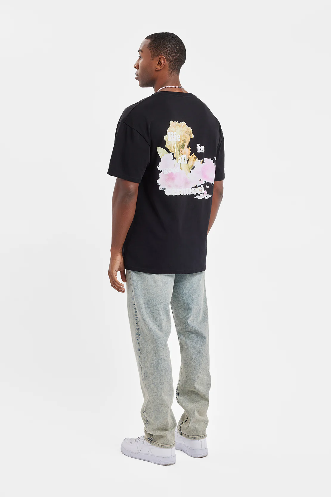 Life Is Good Cherub T-Shirt - Black - Image 4