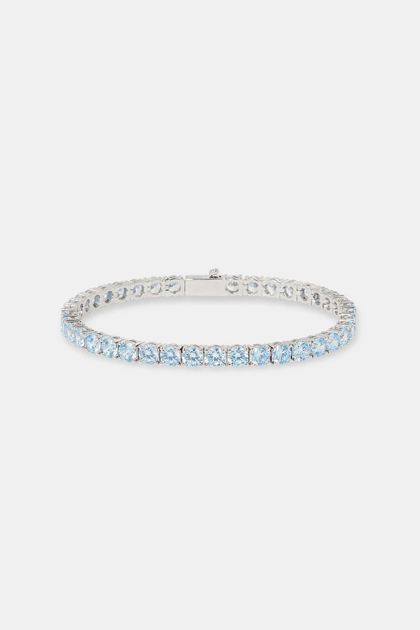Light Blue Tennis Bracelet - 5mm - Image 2